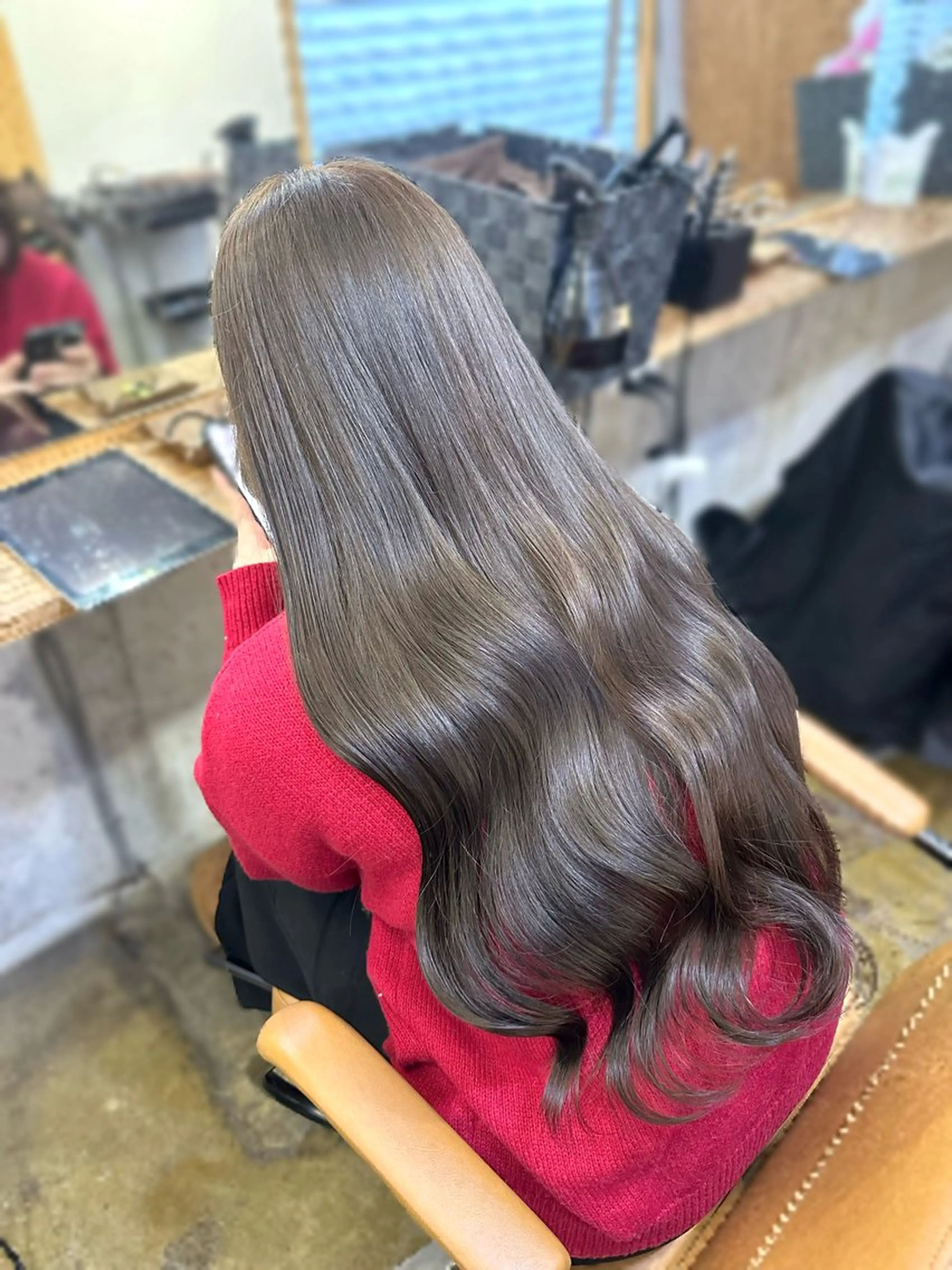 ロング カラー ヘアカラー ︎︎カイ ミズキ 🐰𝜗𝜚のヘアスタイル