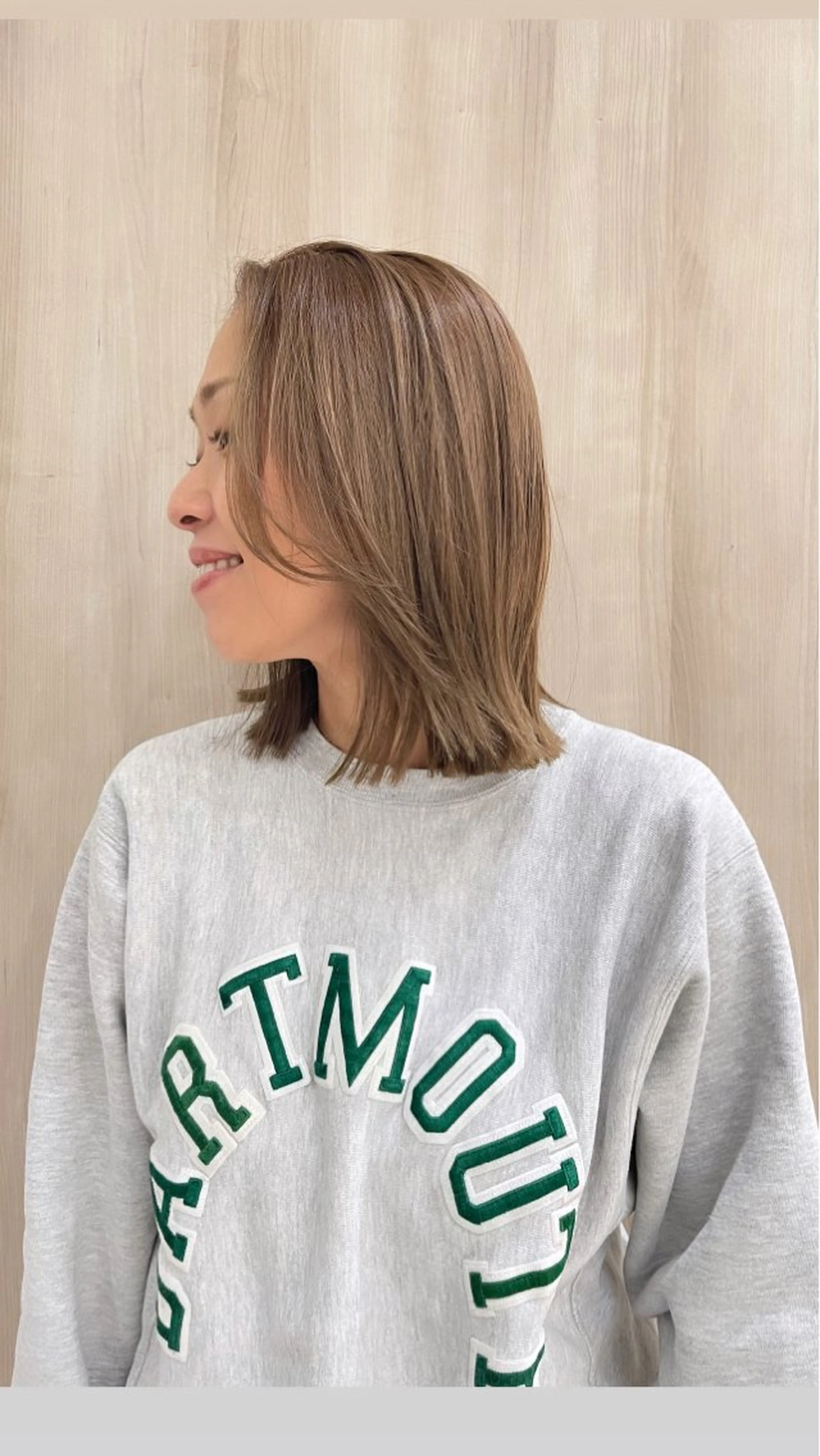 ミディアム Zina 十条店所属・デザインカラー／ボブ 🍦MEI🍦のヘアスタイル