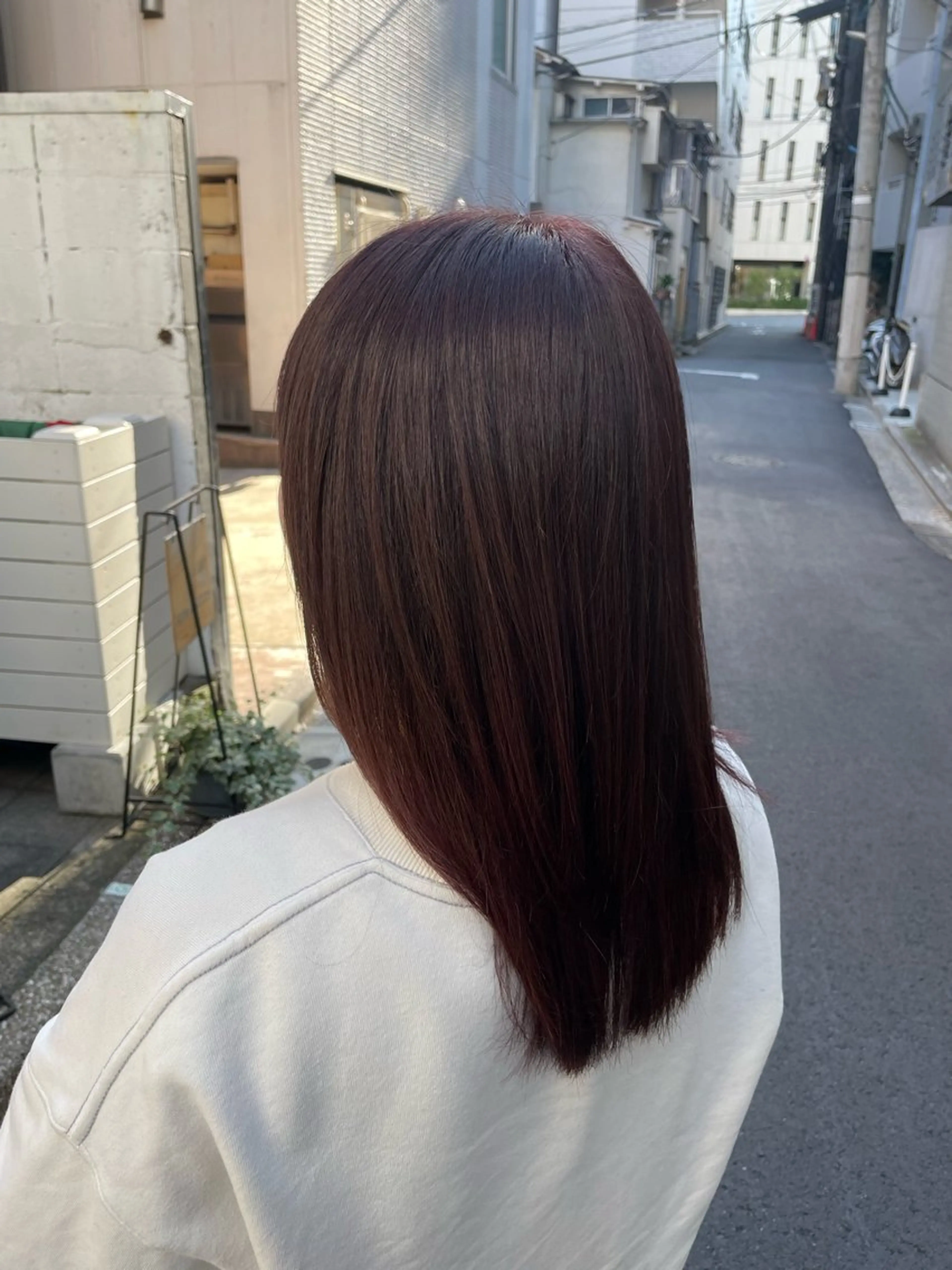 セミロング カラー ピンクカラー ヘアカラー ツヤ美髪💐 髪質改善/高山愛来のヘアスタイル