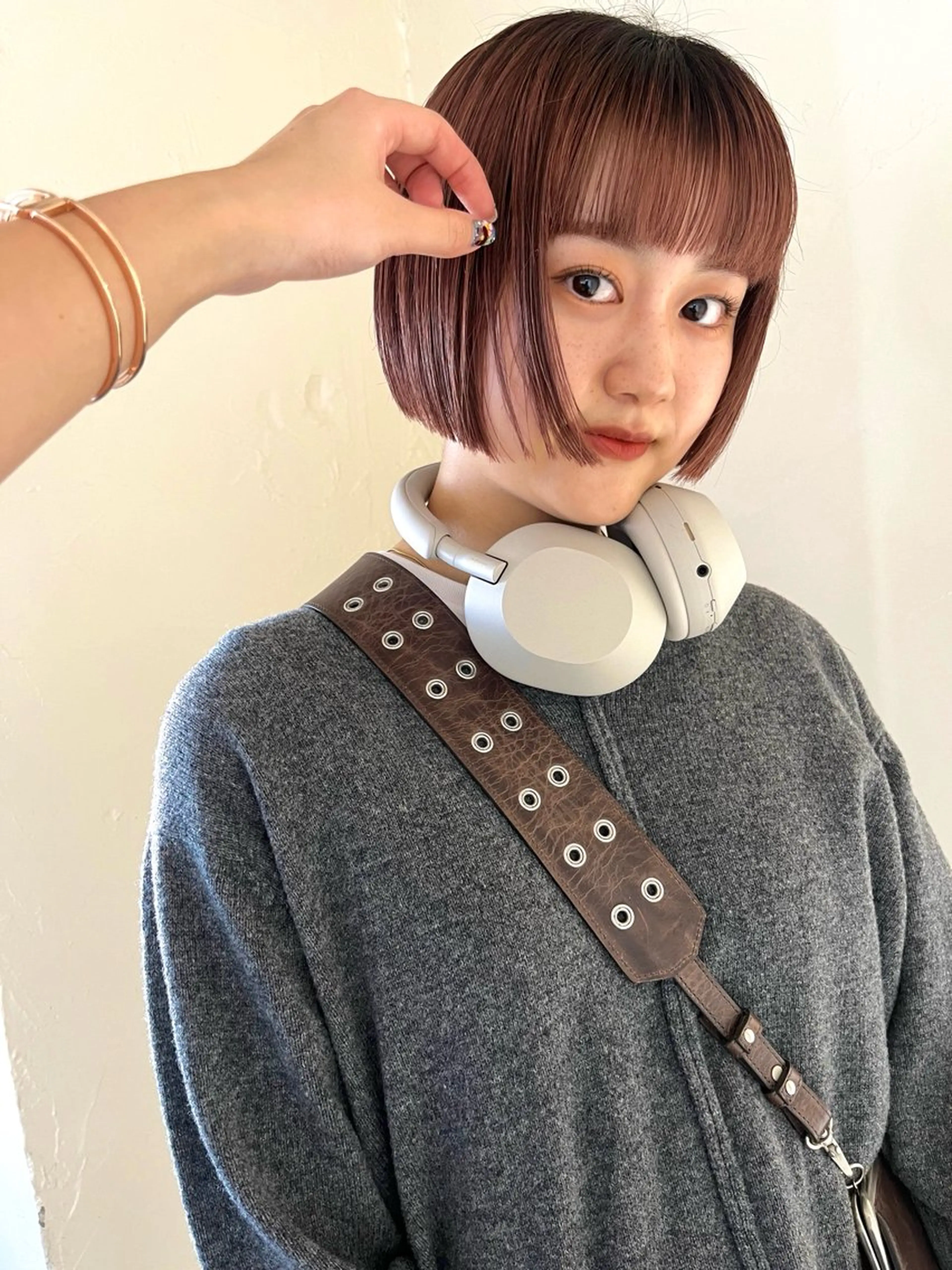 🎀 切りっぱなしボブ 🎀 トリートメント付き              夜20時​〜​限定️‼️ ボブカット限定🧸ིྀの写真