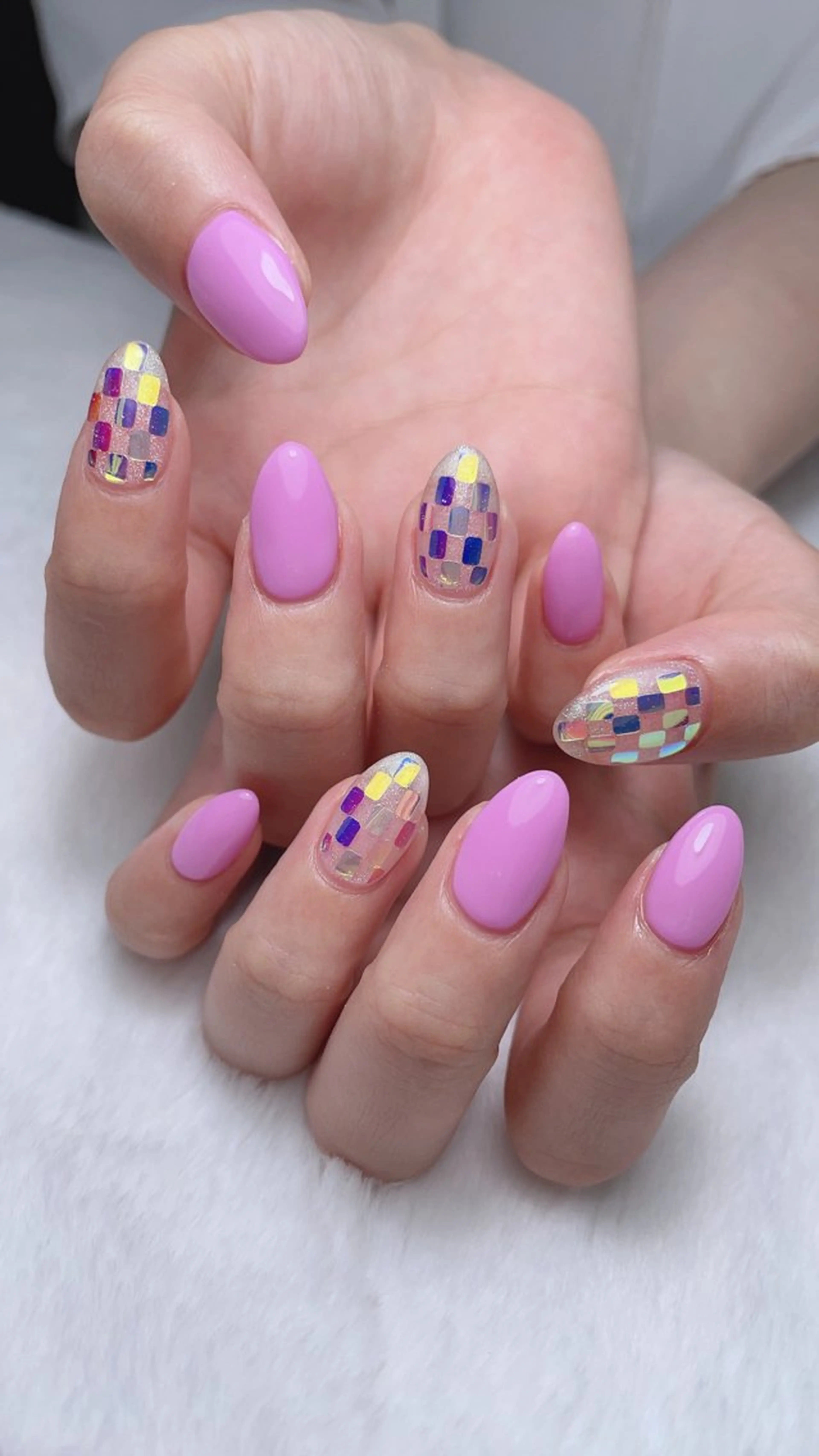 ネイル ホログラムネイル kipinail 川﨑えりかのネイルデザイン