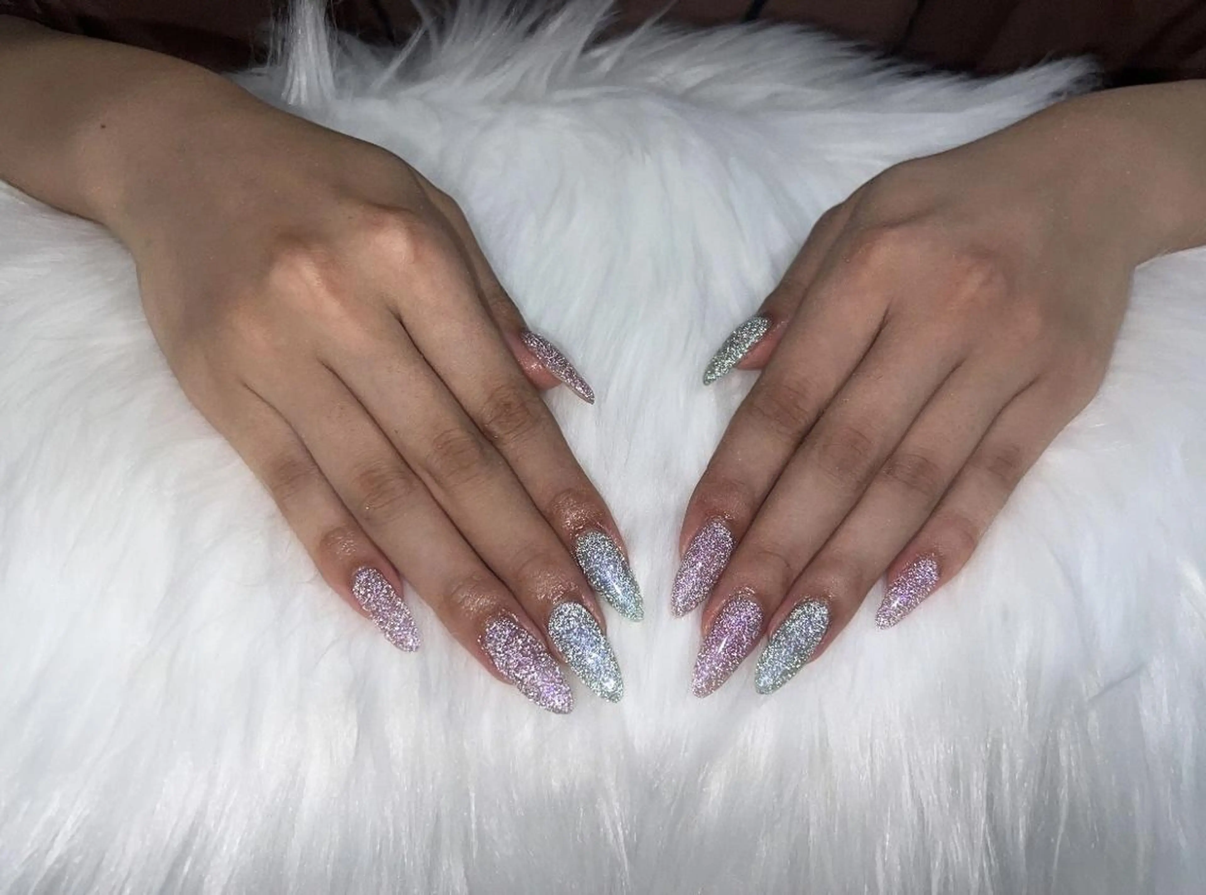 ネイル フラッシュネイル ラメ(グリッター) ワンカラーネイル Nail Salon Lindaのネイルデザイン