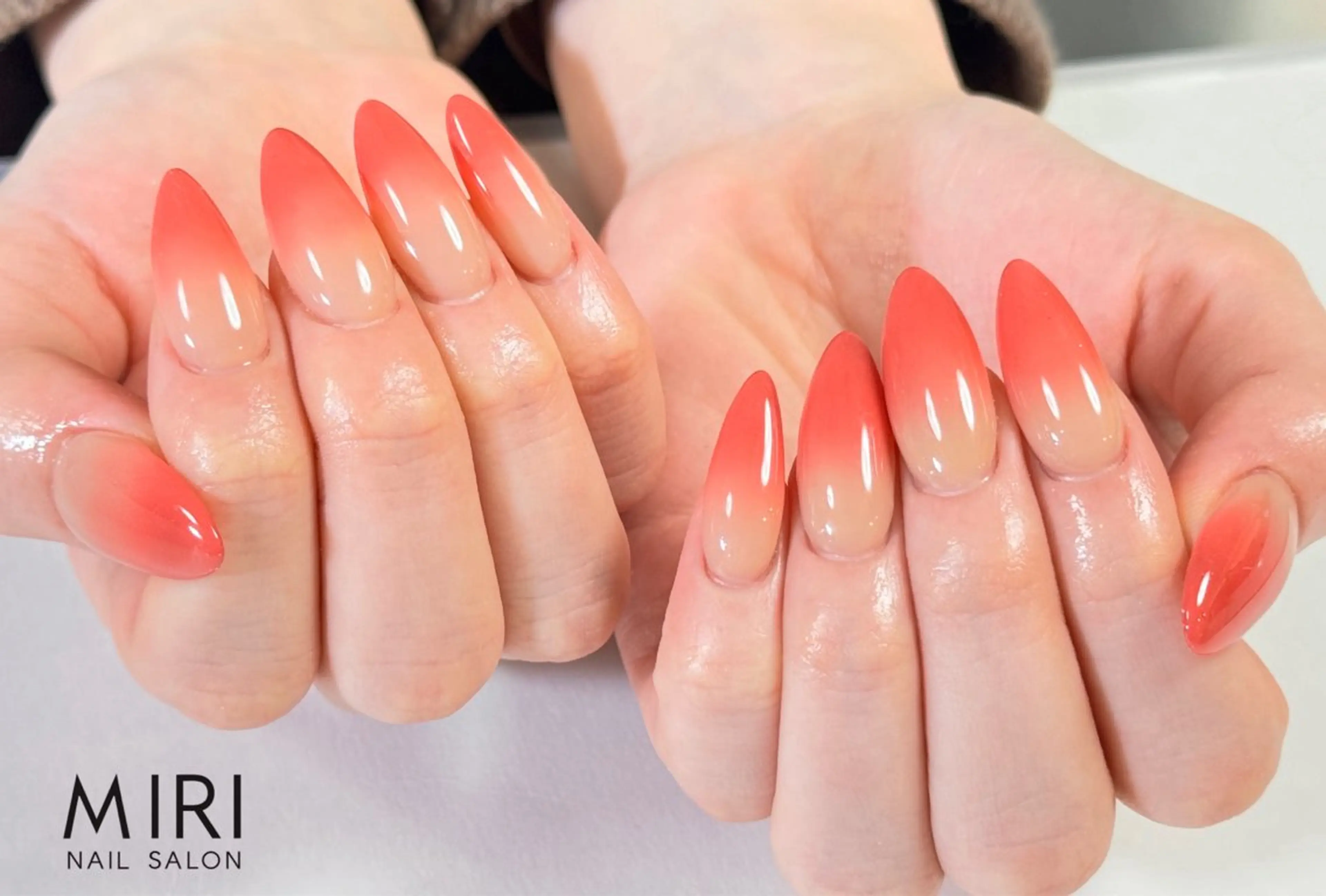 ネイル 長さ出し ハンドネイル Miri nail salonのネイルデザイン