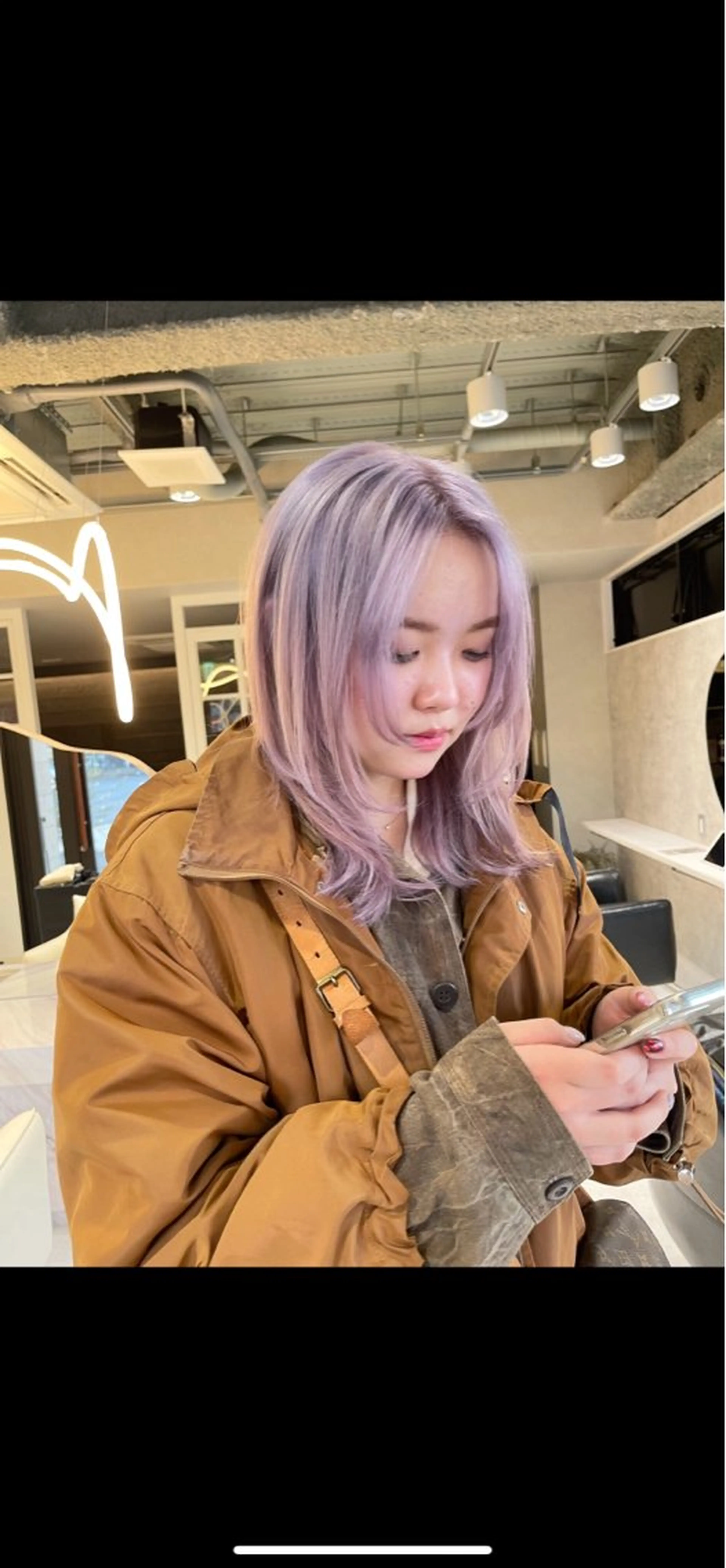 セミロング カラー 空【クウ】所属・【Chu】 ✨SERA✨のヘアスタイル