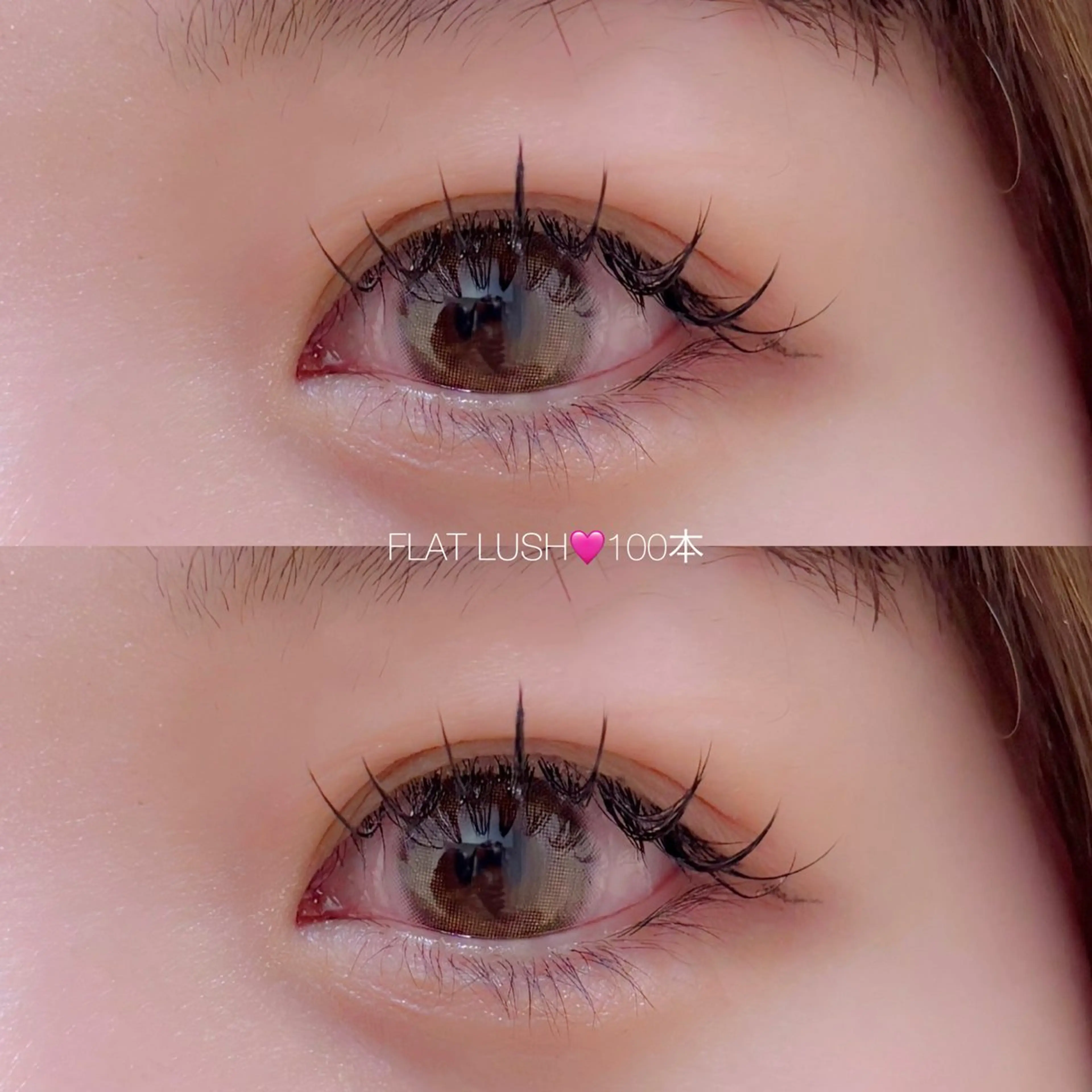 マツエク・マツパ キュート フラットラッシュ CreBiA🎀 ayaのマツエク・マツパデザイン