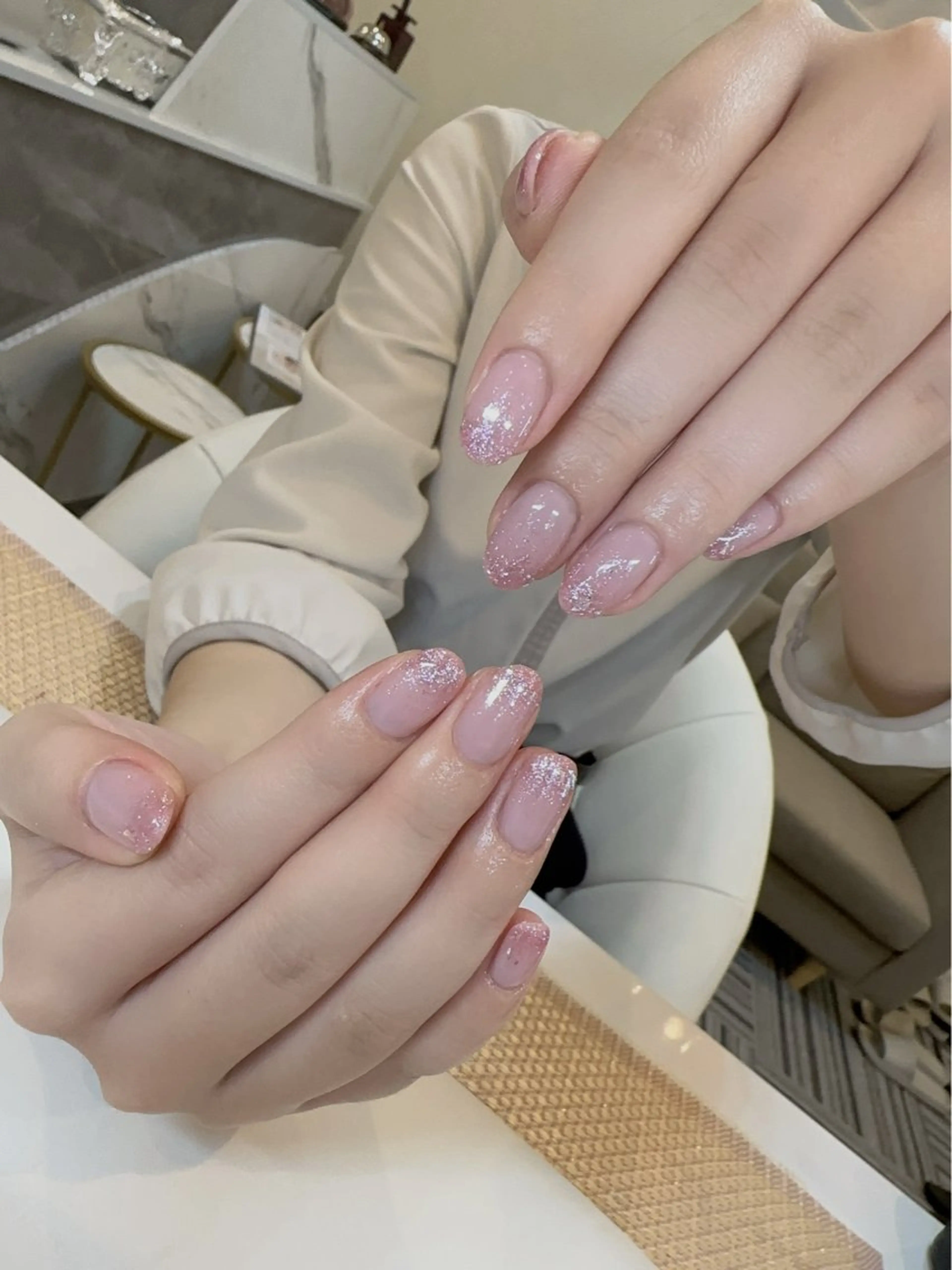 ネイル グラデーション ラメ(グリッター) ラメグラデーション Niko nailサロンのネイルデザイン