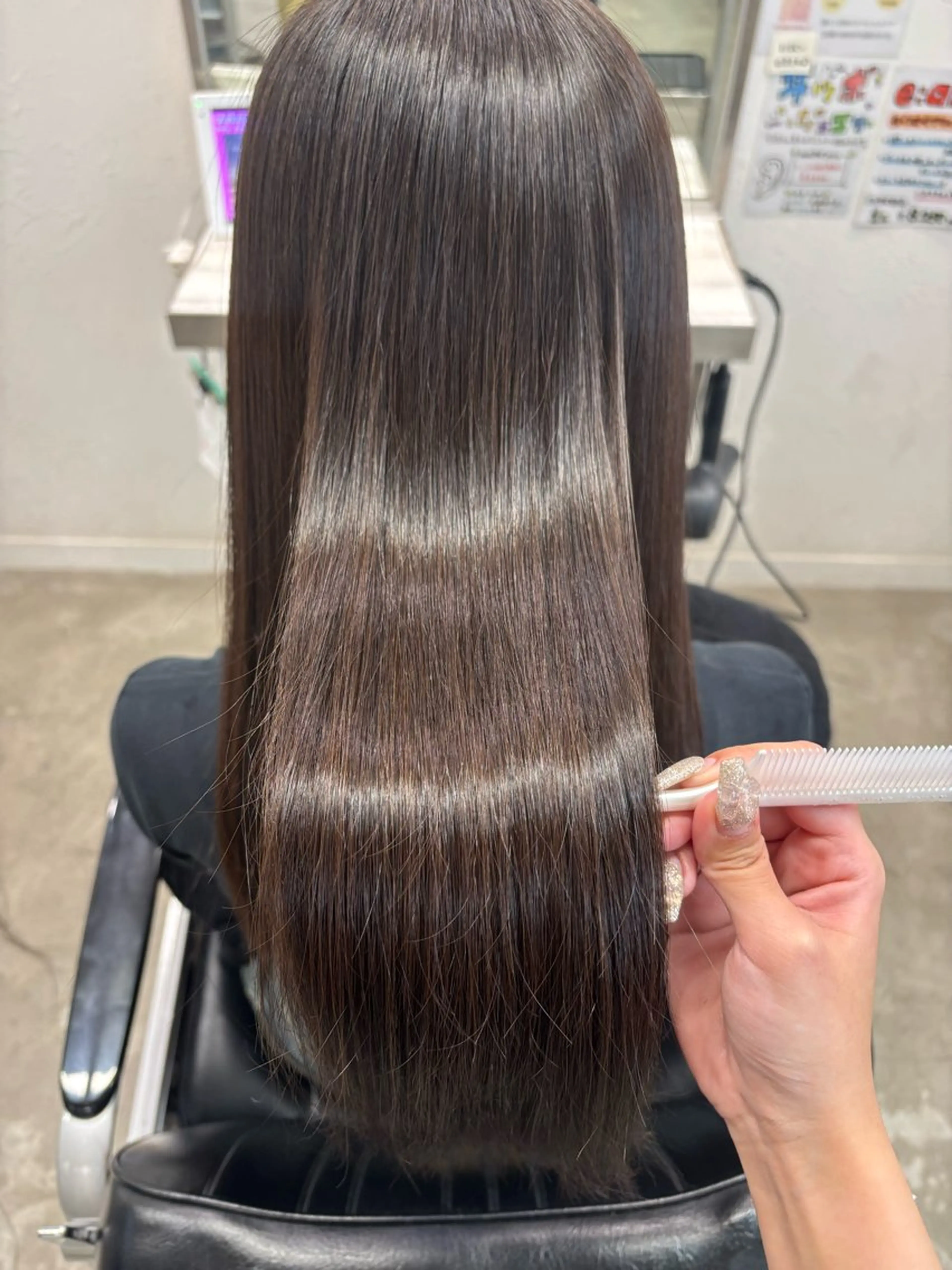 💎髪質改善メニュー💎【縮毛矯正+クイックトリートメント】の写真