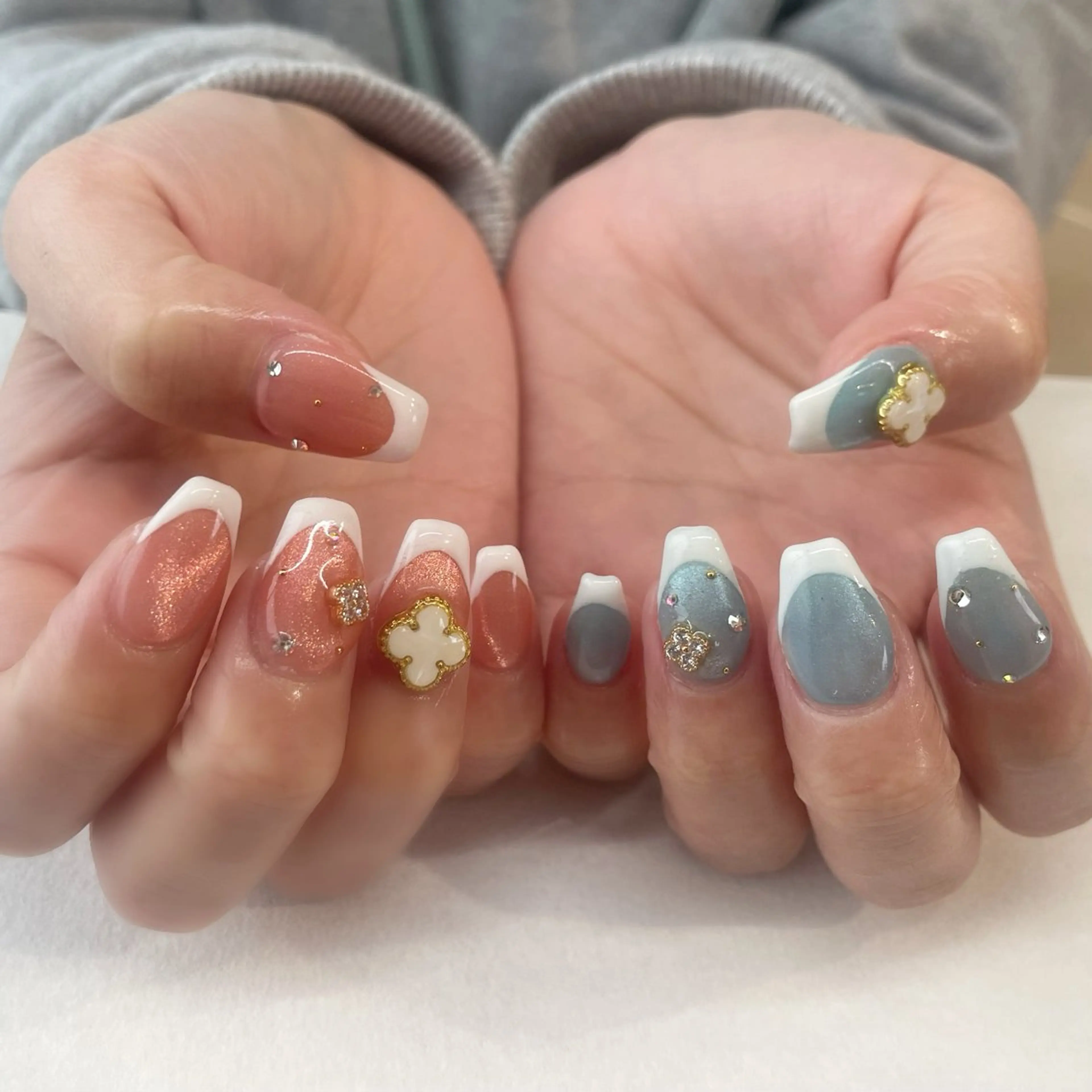ネイル ハンドネイル 🌈🐰 saki. m 🐰🌈のネイルデザイン