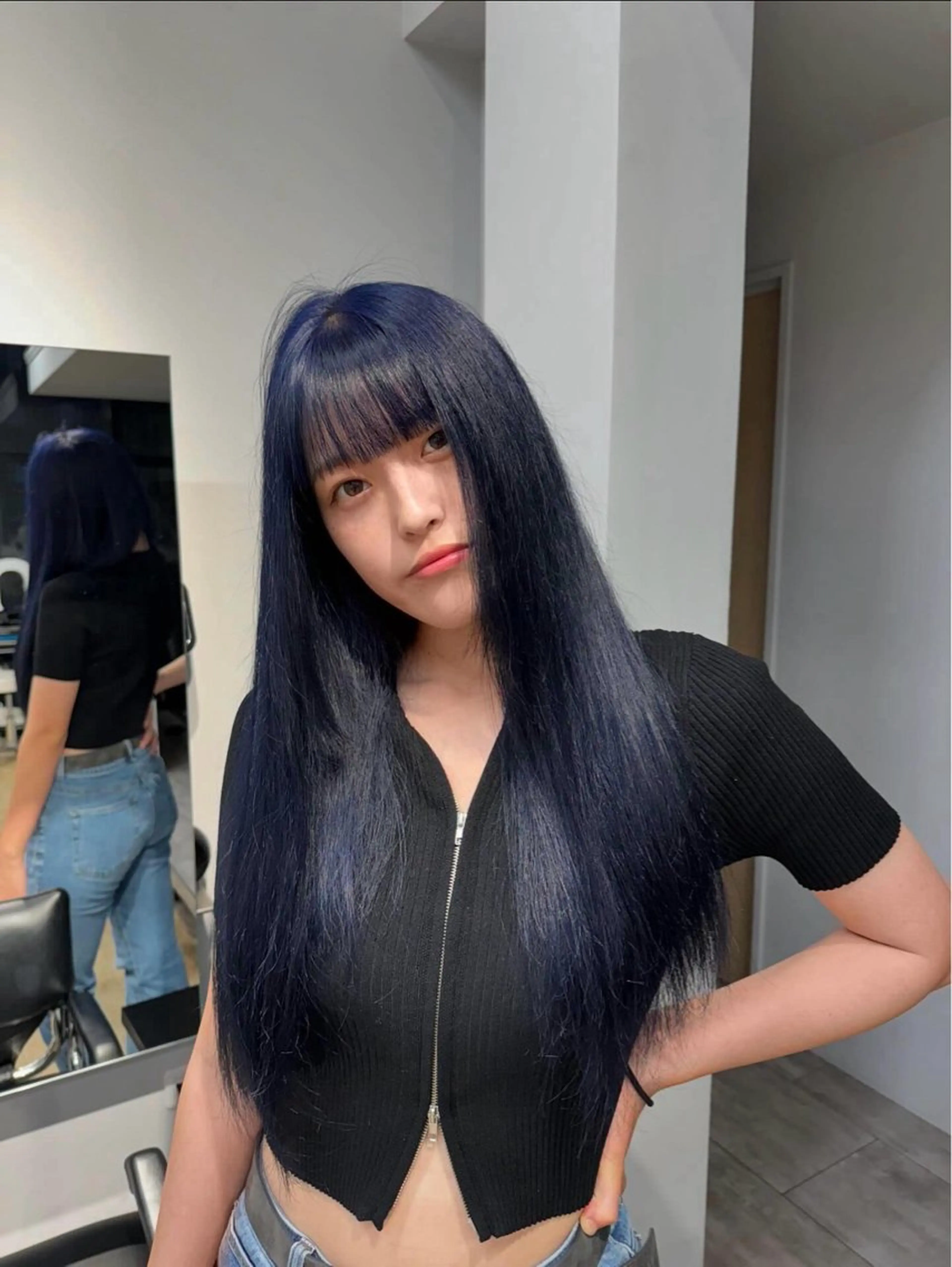 ロング カラー 🐈‍⬛🌙中野 紗知🌙🐈‍⬛のヘアスタイル