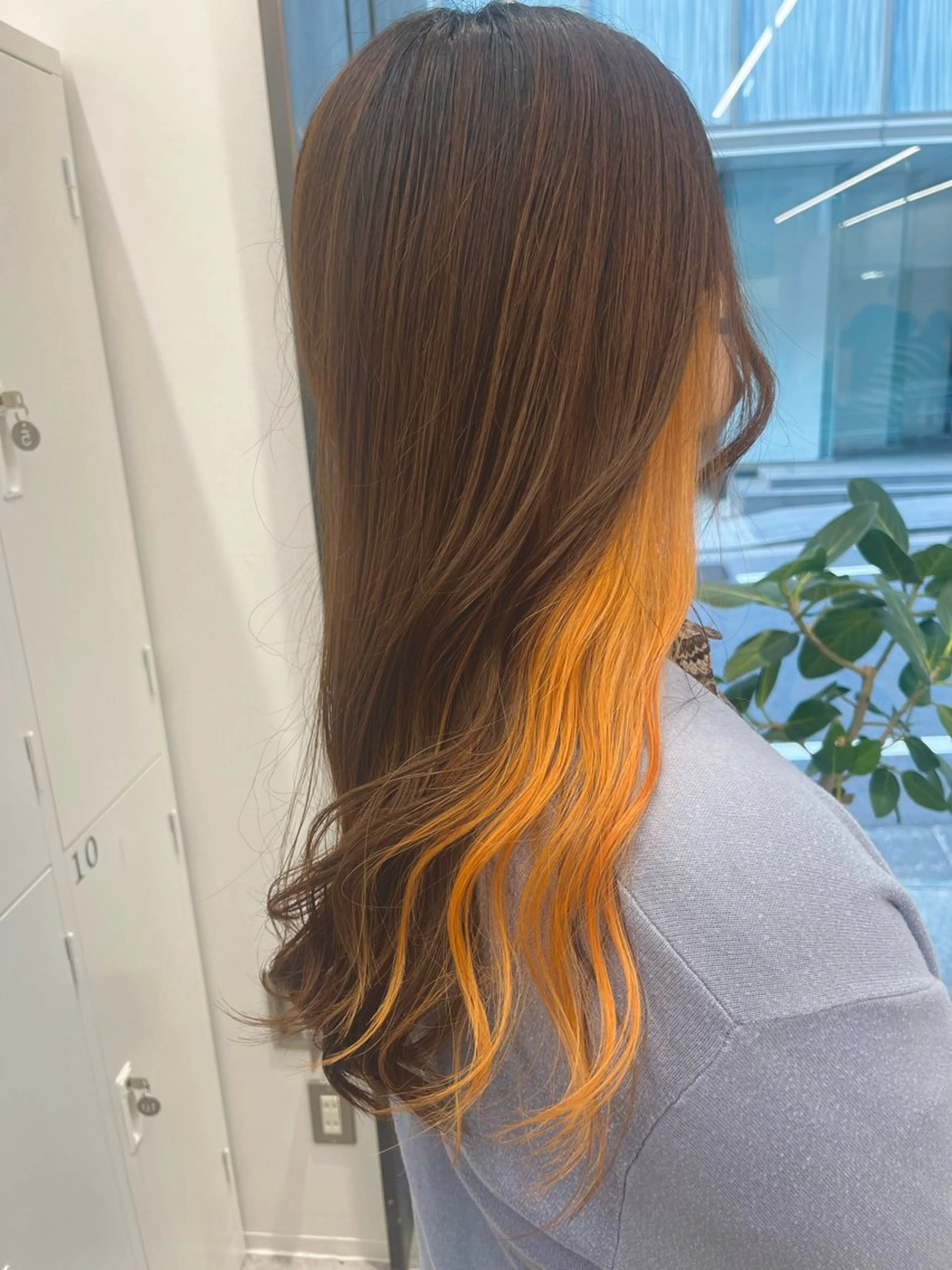 ロング カラー カット ヘアカラー トリートメント ヘアセット 🎀透明感ブリーチ カラー🎀ミズキのヘアスタイル