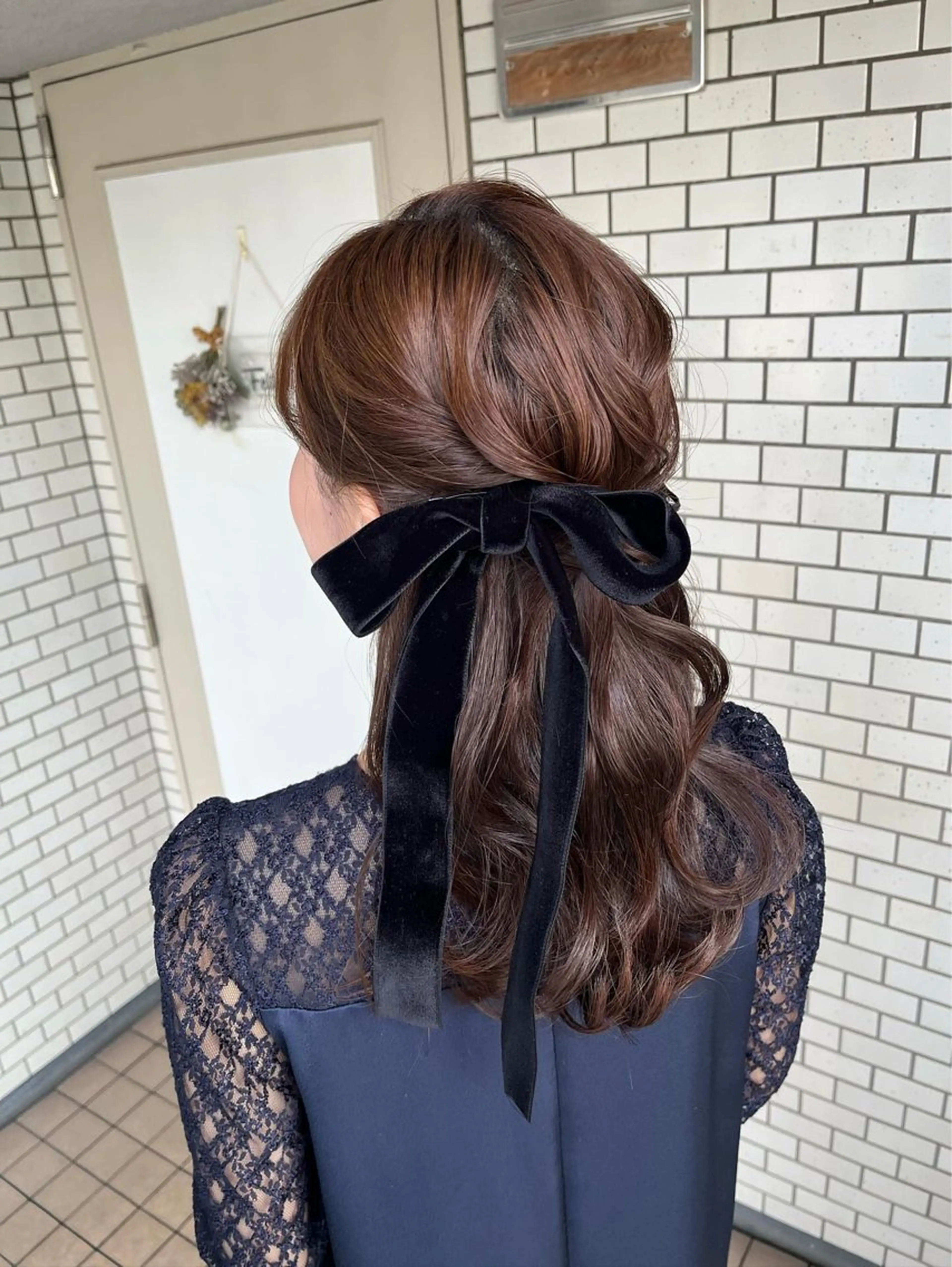 ヘアアレンジ ハーフアップ ヘアセット 大人可愛いヘアメイク 💋🧚‍♀️しずかのヘアスタイル