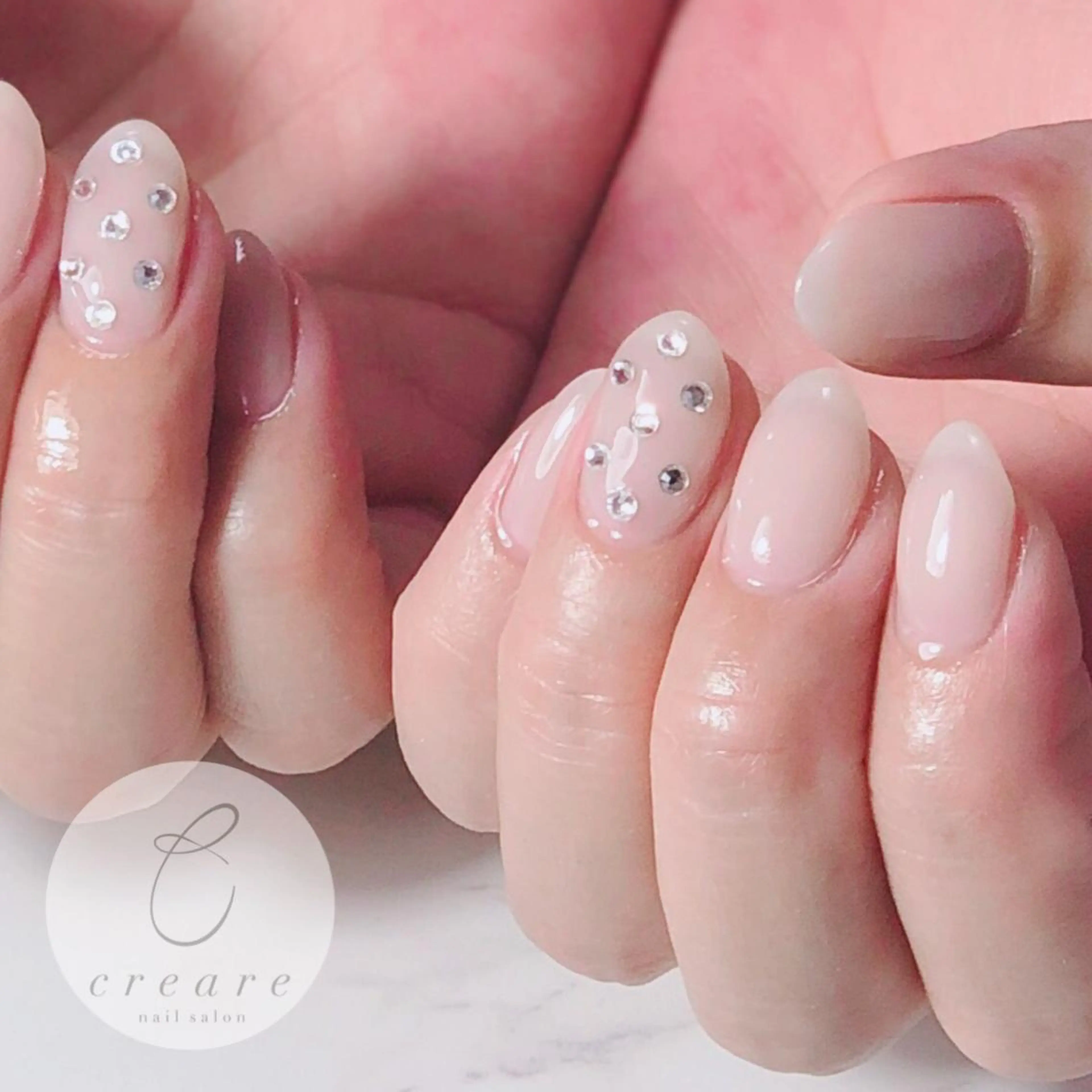 ネイル アートネイル ジェルネイル オフィスネイル ワンカラーネイル ピンク 辻野 和枝のネイルデザイン