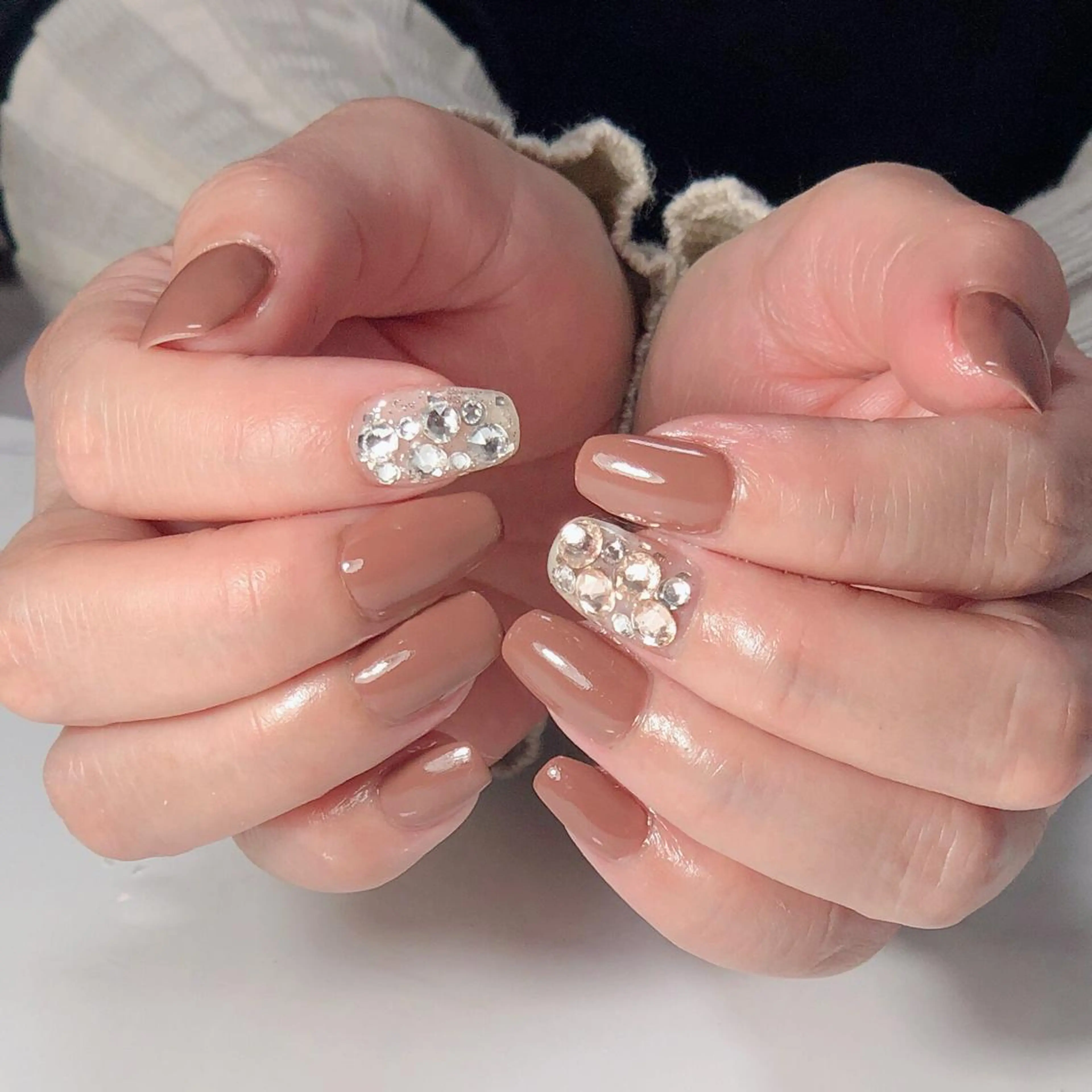 ネイル アートネイル ジェルネイル オフィスネイル ワンカラーネイル 辻野 和枝のネイルデザイン