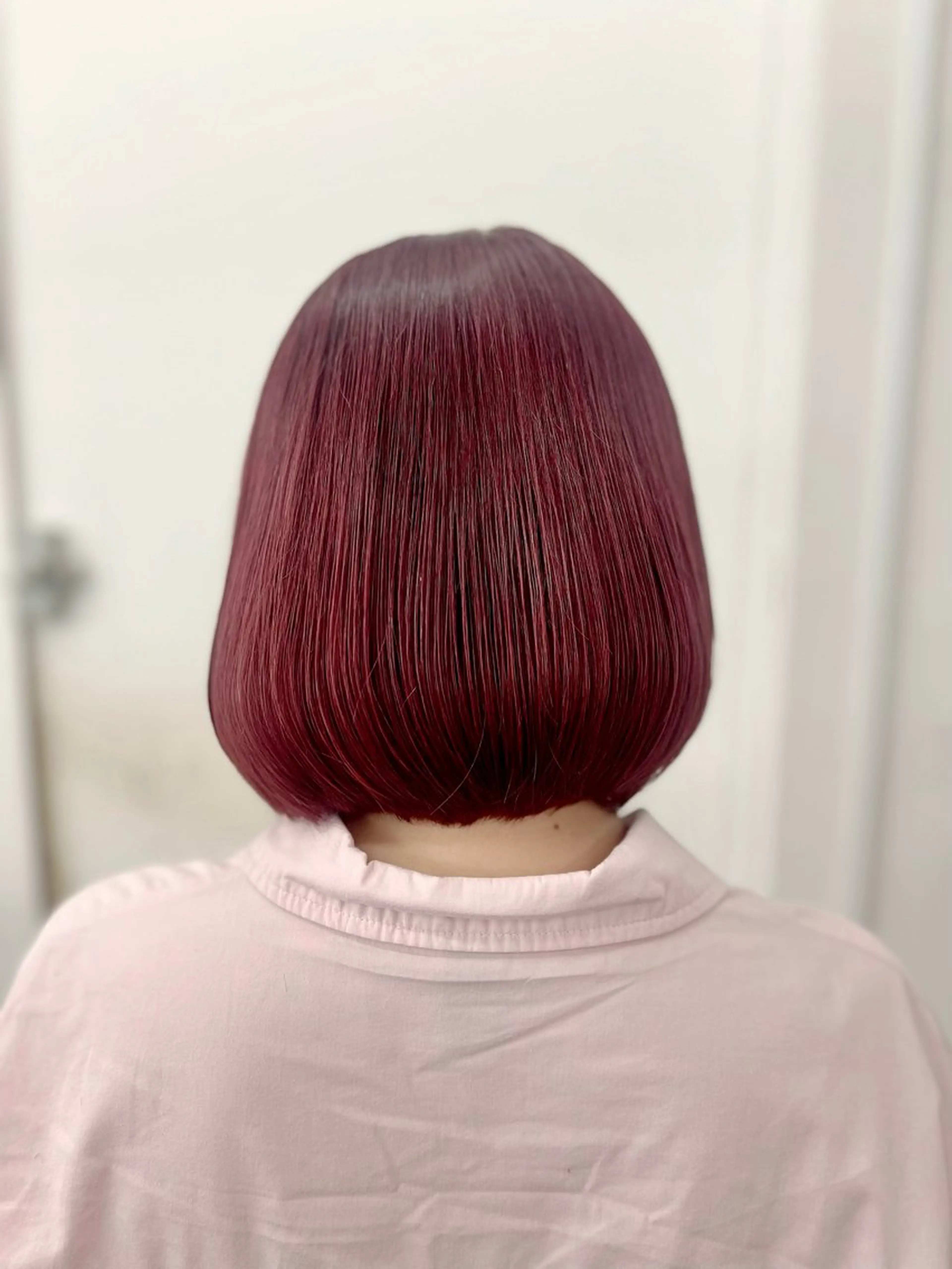 ミディアム カラー レッドカラー カット ヘアカラー ADLLA.アドラ所属・ADLLA.新宿/ 艶髪/美髪/栗原🦋のヘアスタイル