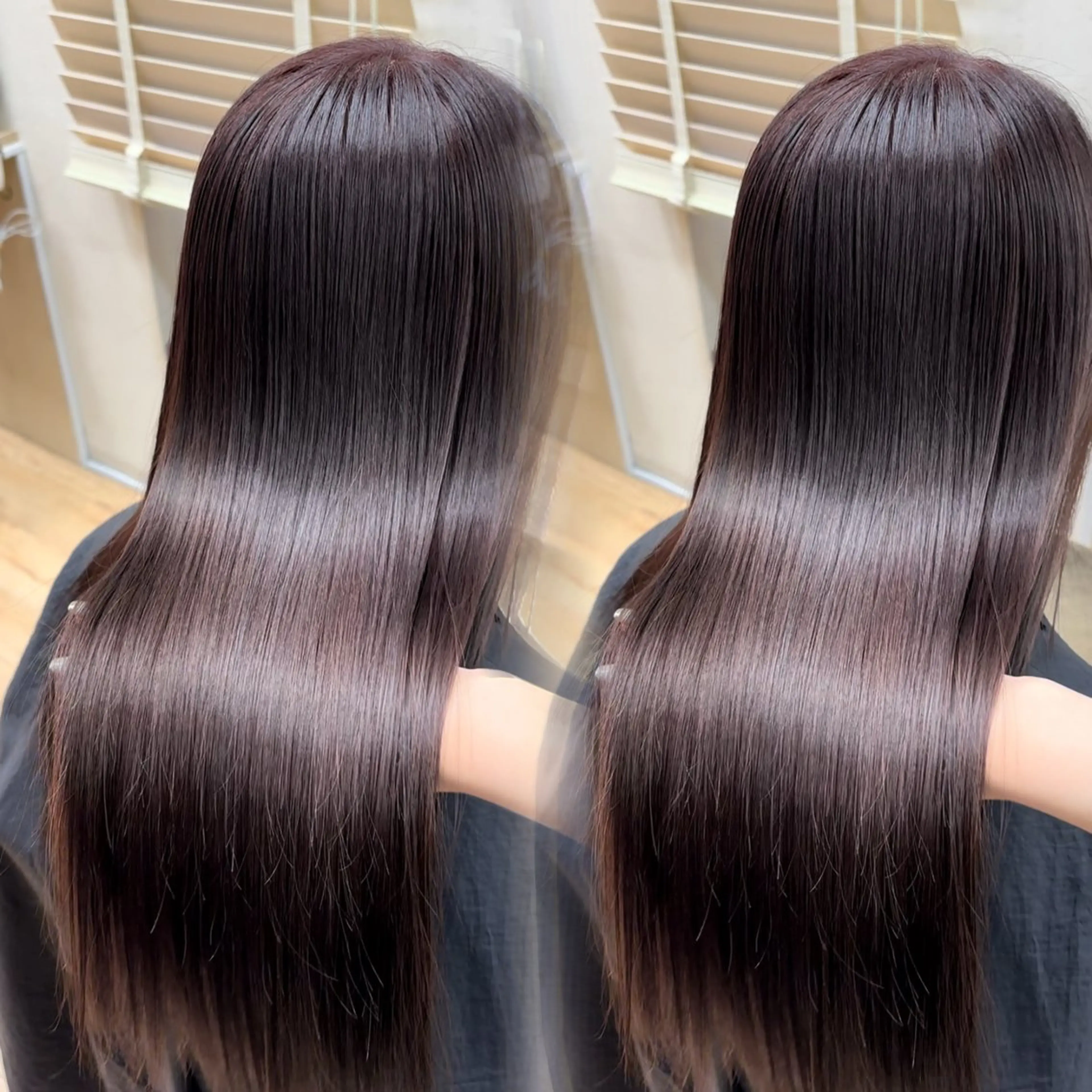 ロング ピンクラベンダー 吉成 葉南のヘアスタイル