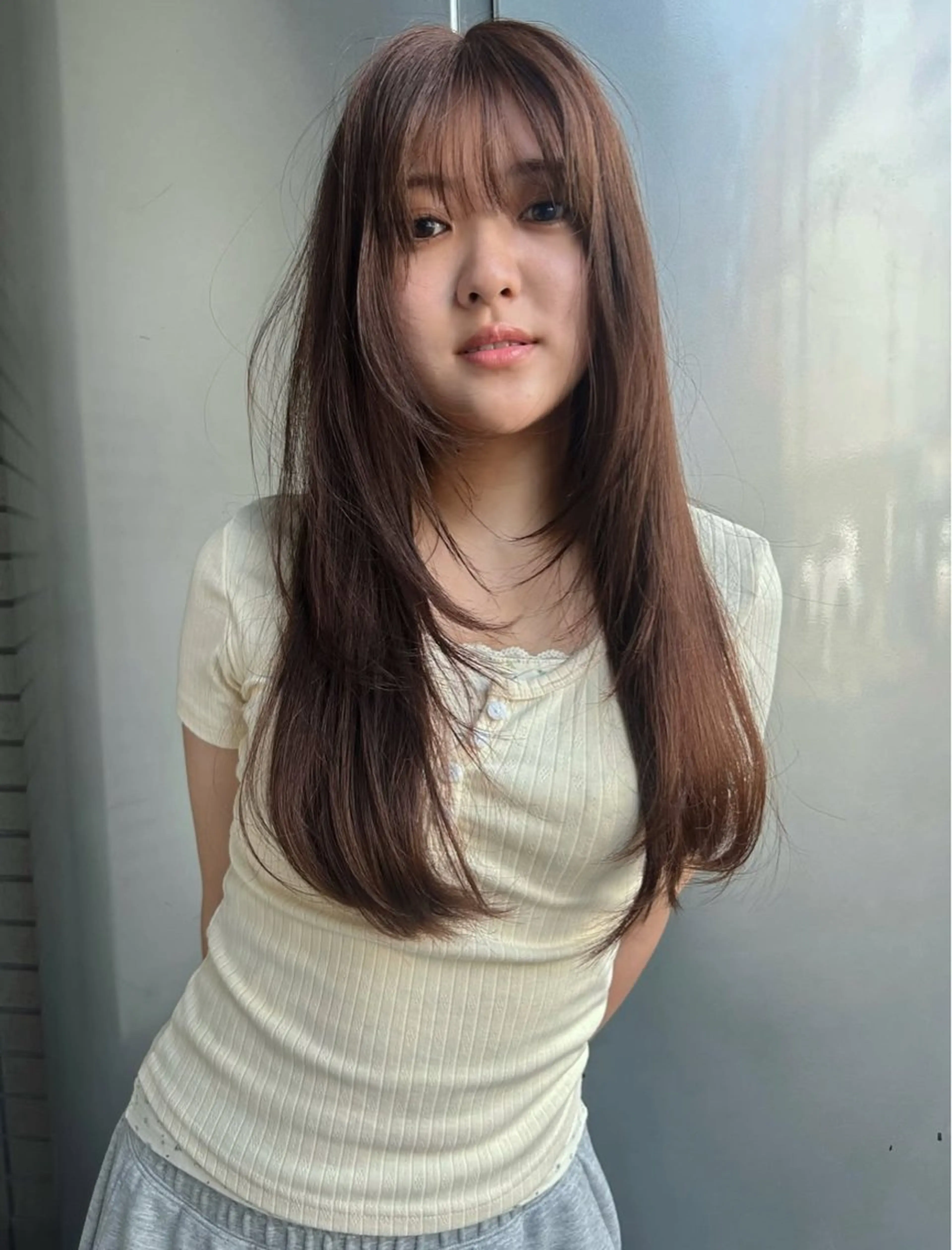 ロング BROUN®所属・NACA /江坂/カットモデルのヘアスタイル