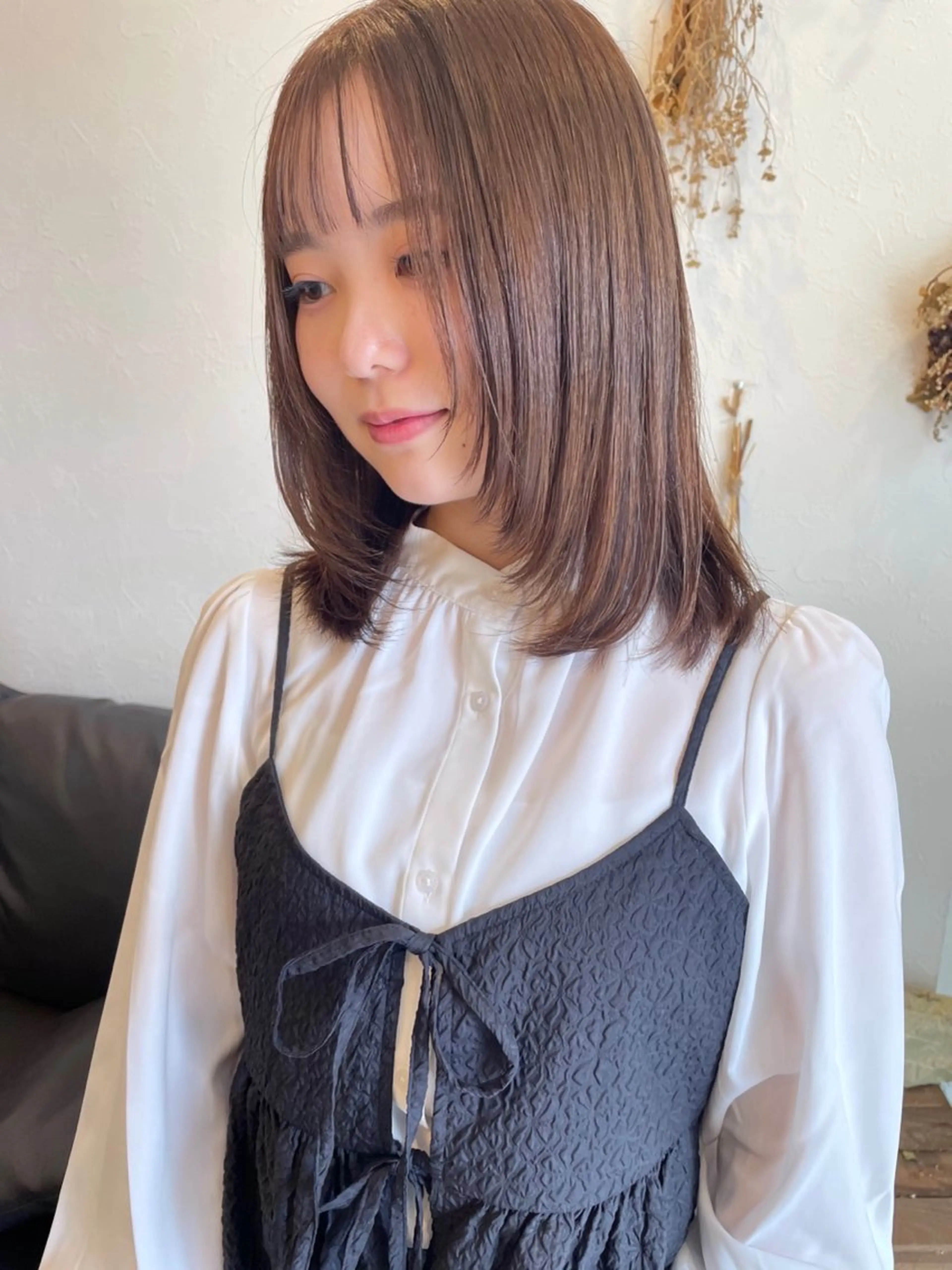 ミディアム カラー レイヤーカット カット ヘアカラー トリートメント m ā l o.🌷 サカモトマイコのヘアスタイル