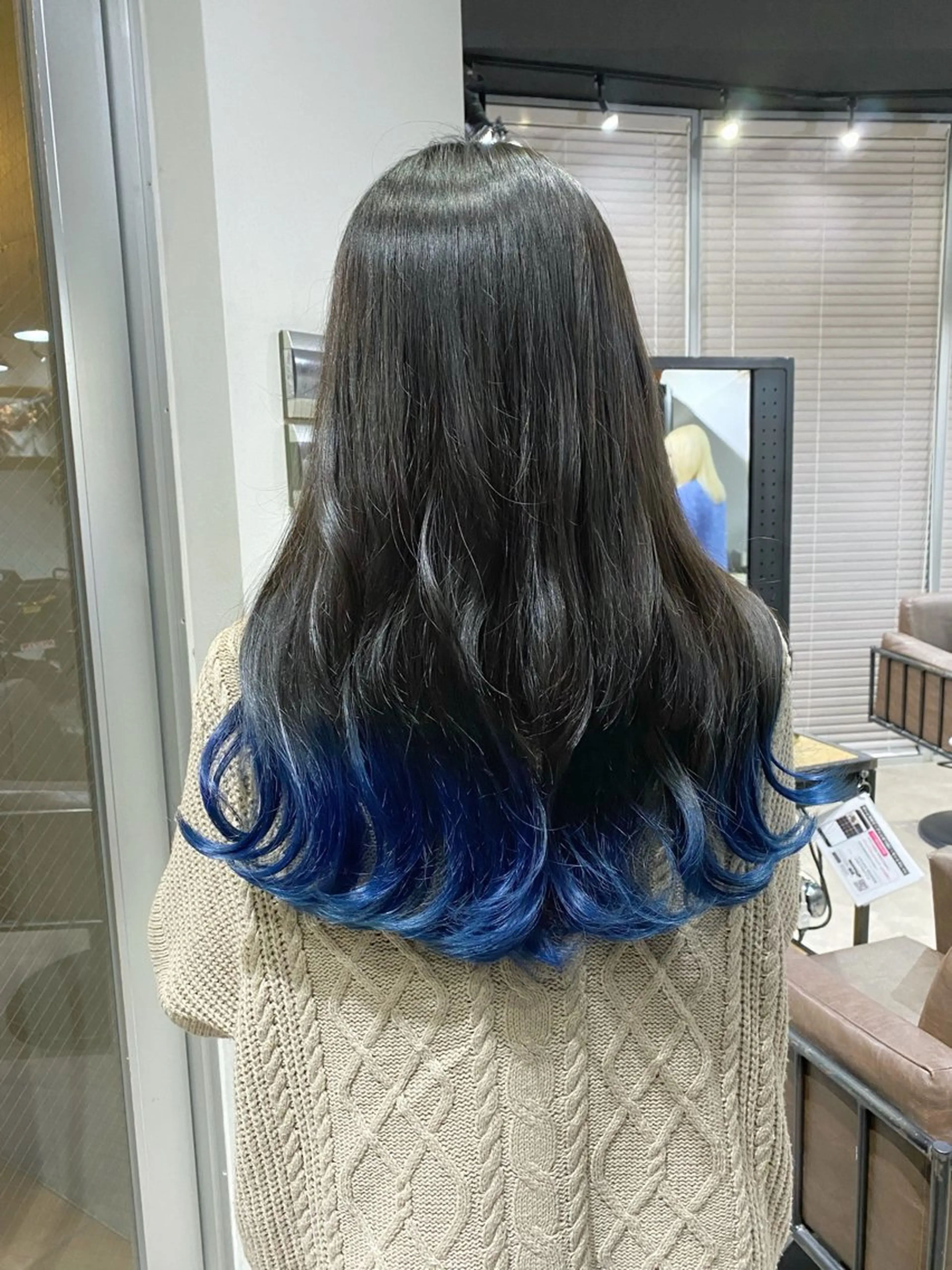 ロング ヘアカラー トリートメント 山影✨バレイヤージュ ハイライト✨メンズ◎のヘアスタイル