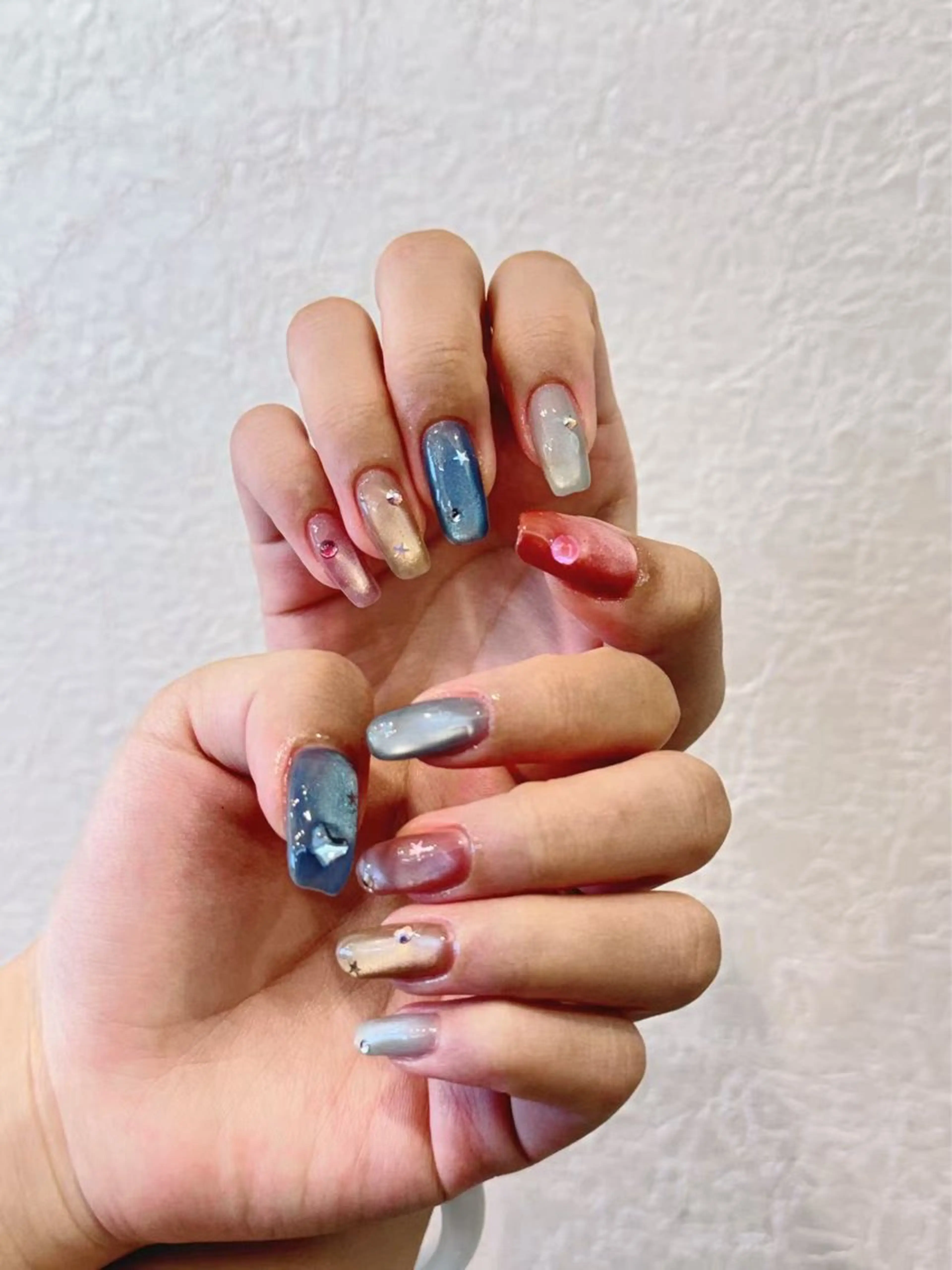 ネイル アートネイル フットネイル ジェルネイル ハート マグネットネイル My nail所属・babarla Nailのネイルデザイン