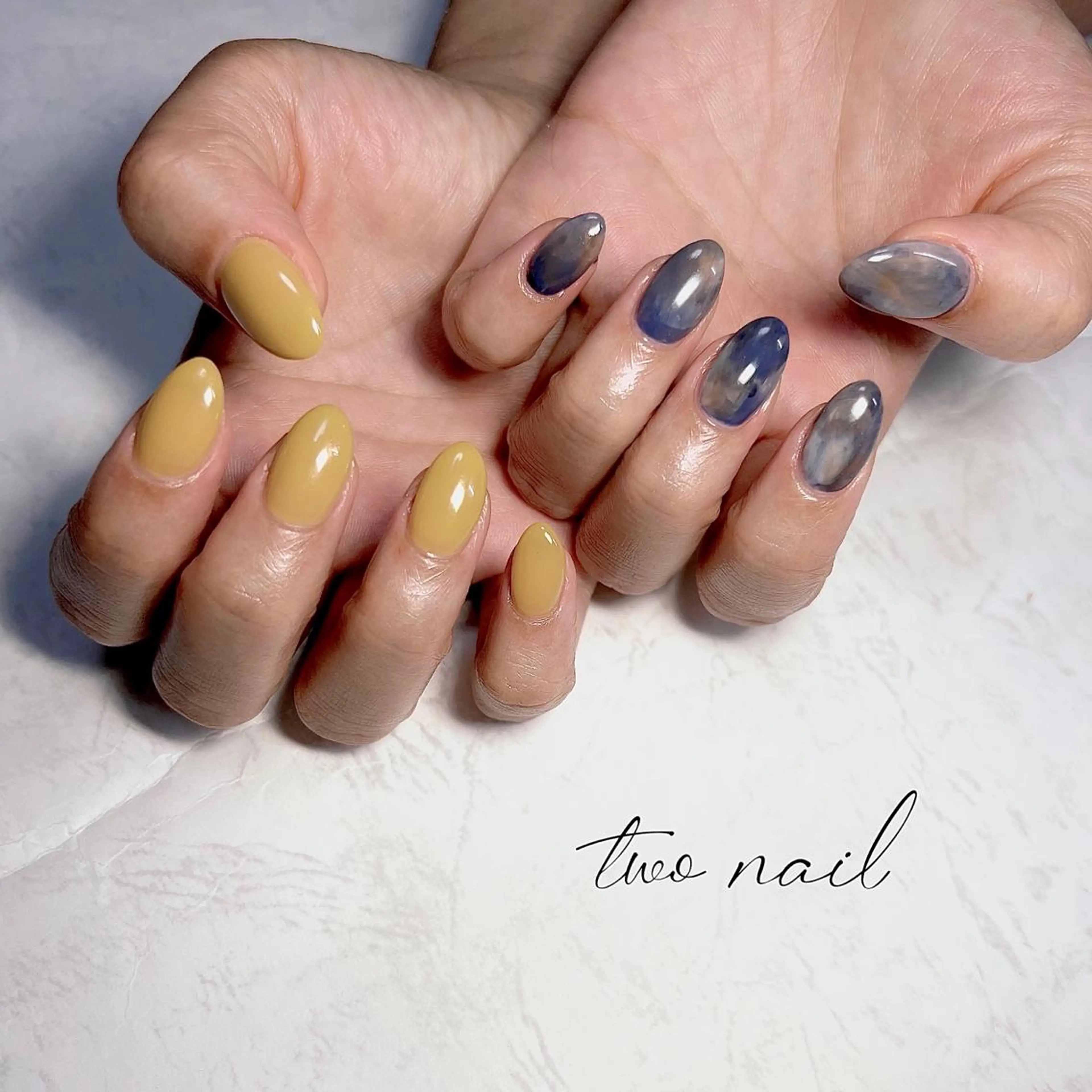 ネイル アートネイル フットネイル ハート ニュアンスネイル ホワイト two nailのネイルデザイン