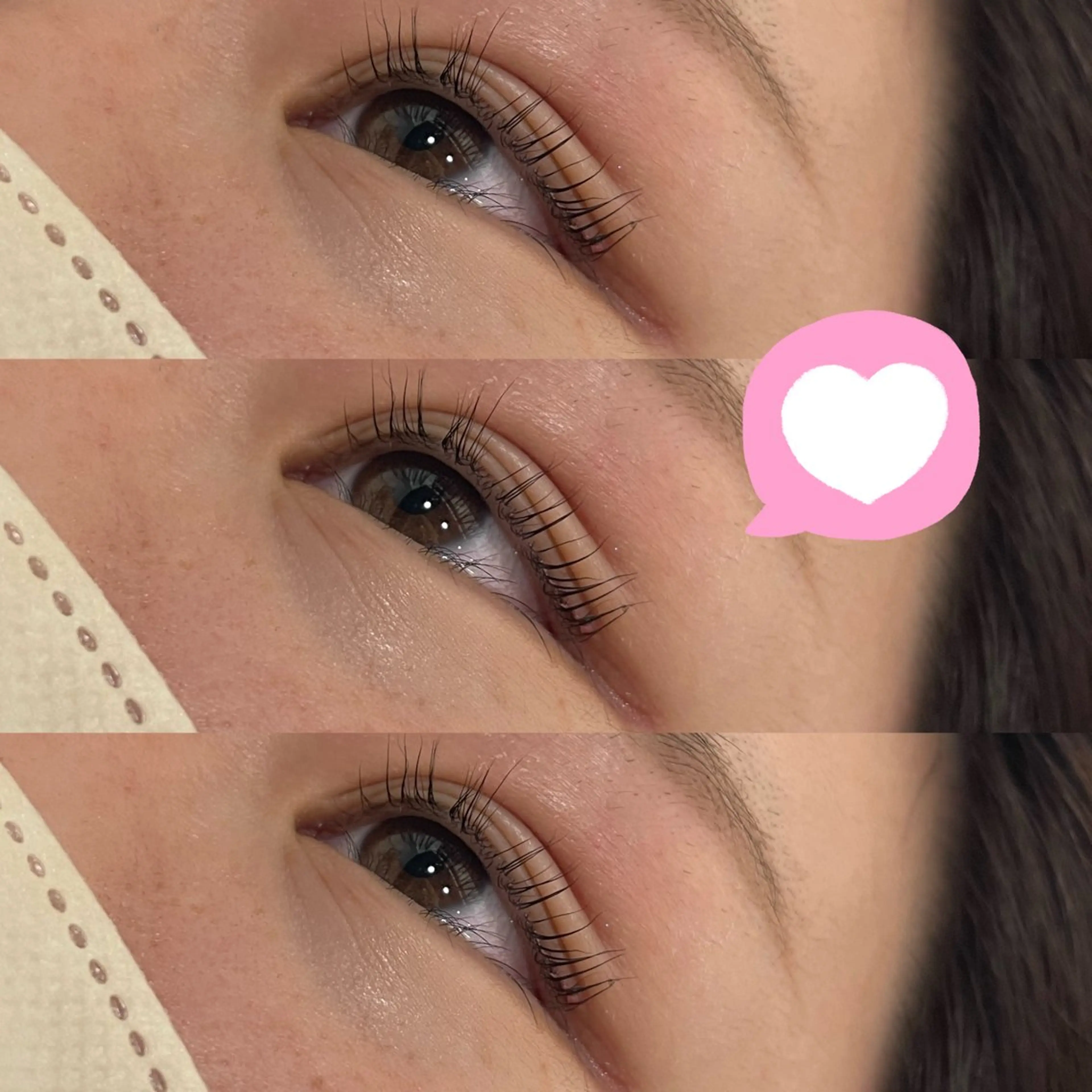 マツエク・マツパ パリジェンヌラッシュリフト 超透明感カラー🦋韓 国羽エクステ🪽🫧のヘアスタイル