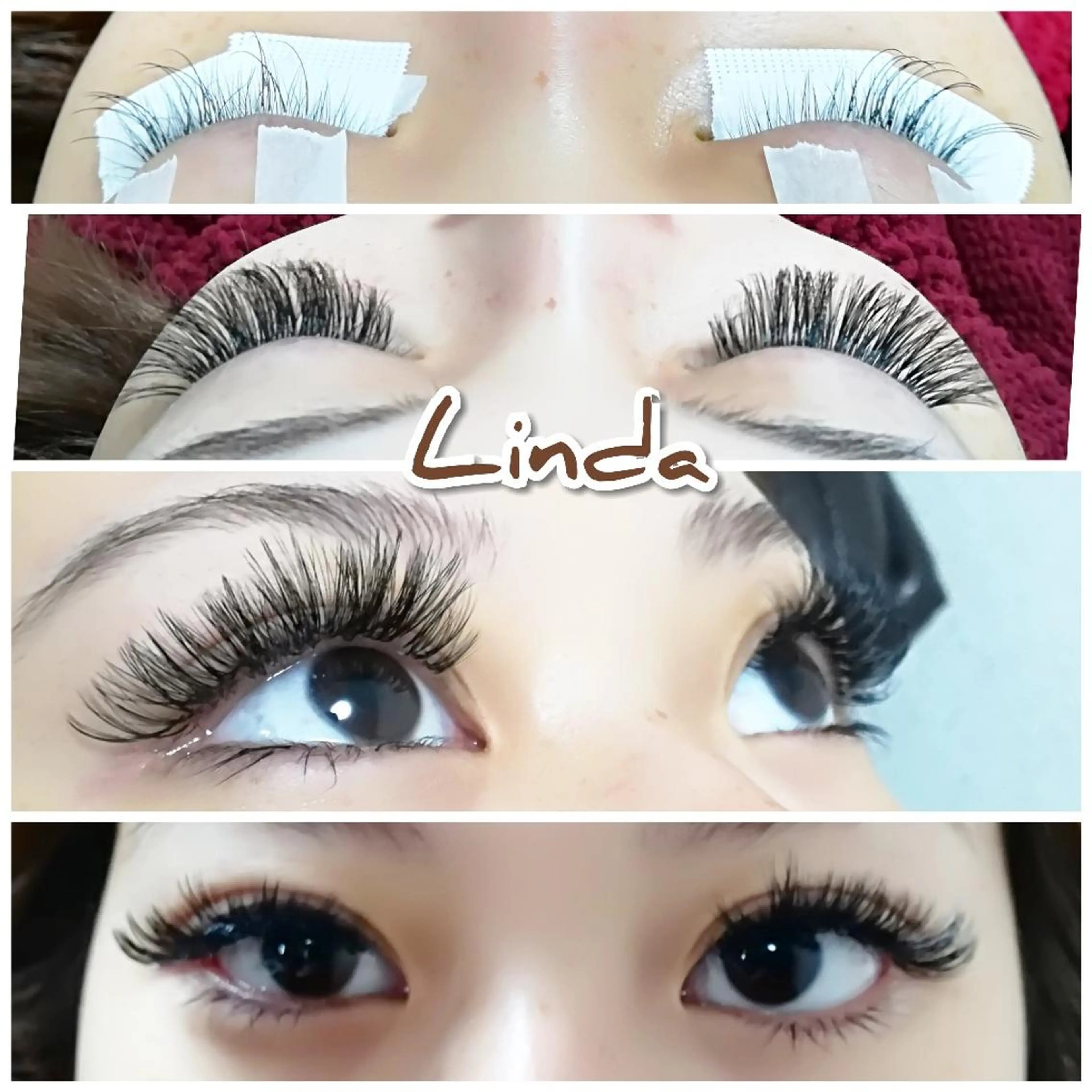 マツエク・マツパ ボリュームラッシュ linda lashesのマツエク・マツパデザイン
