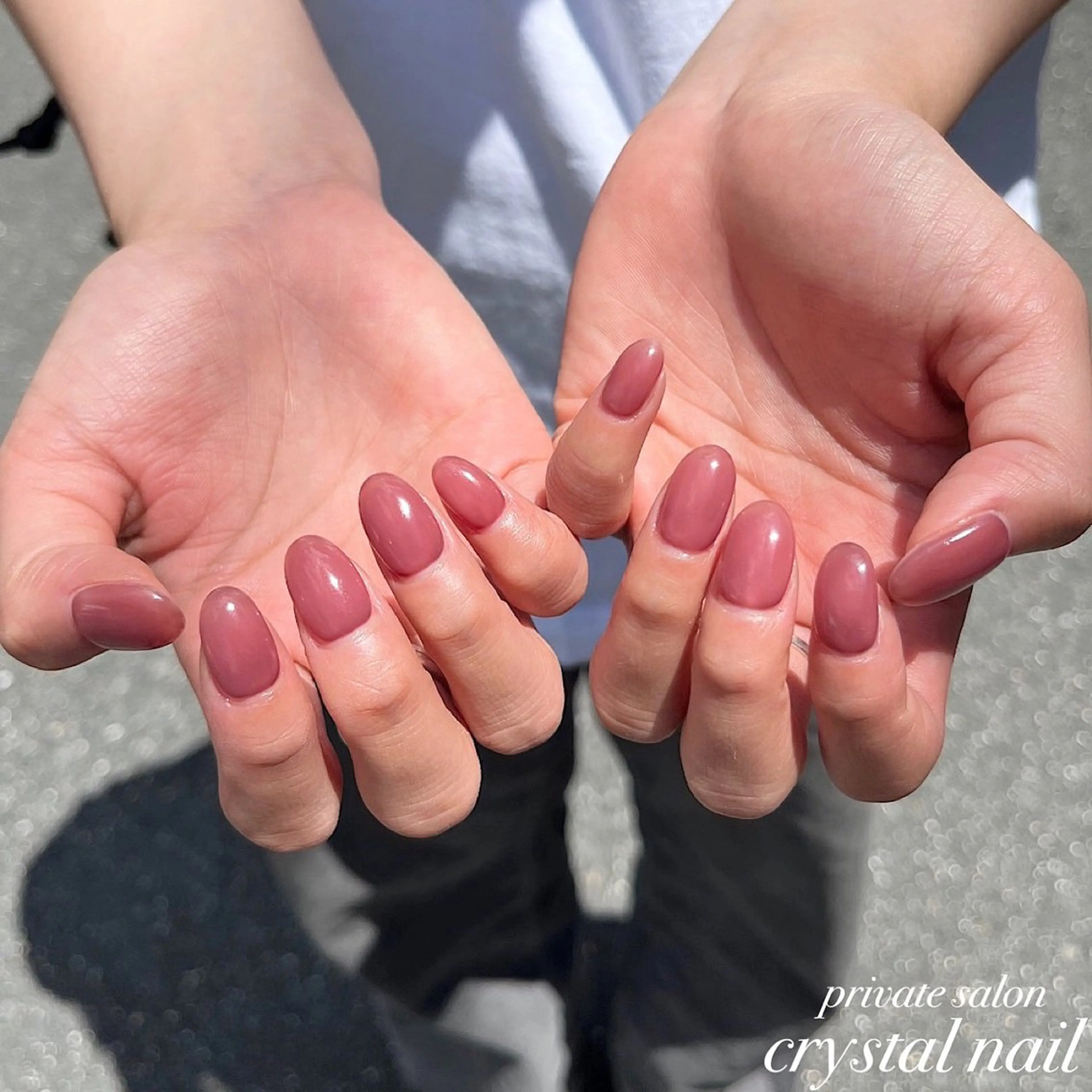 ネイル ピンク Crystal Nailのネイルデザイン