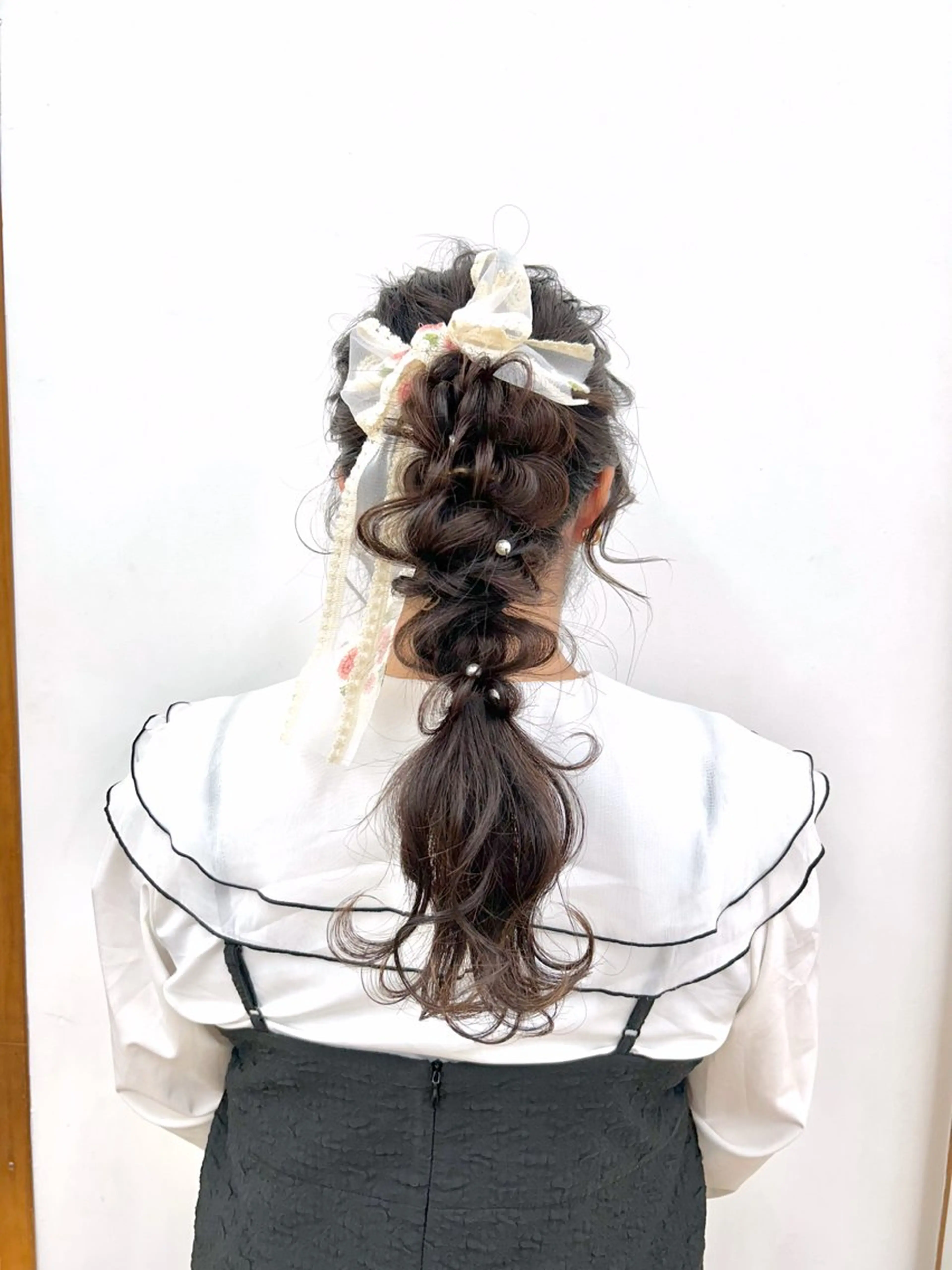 ロング ヘアアレンジ ポニーテール ヘアセット 透明感カラー/ネイル COCORO 🎀のヘアスタイル