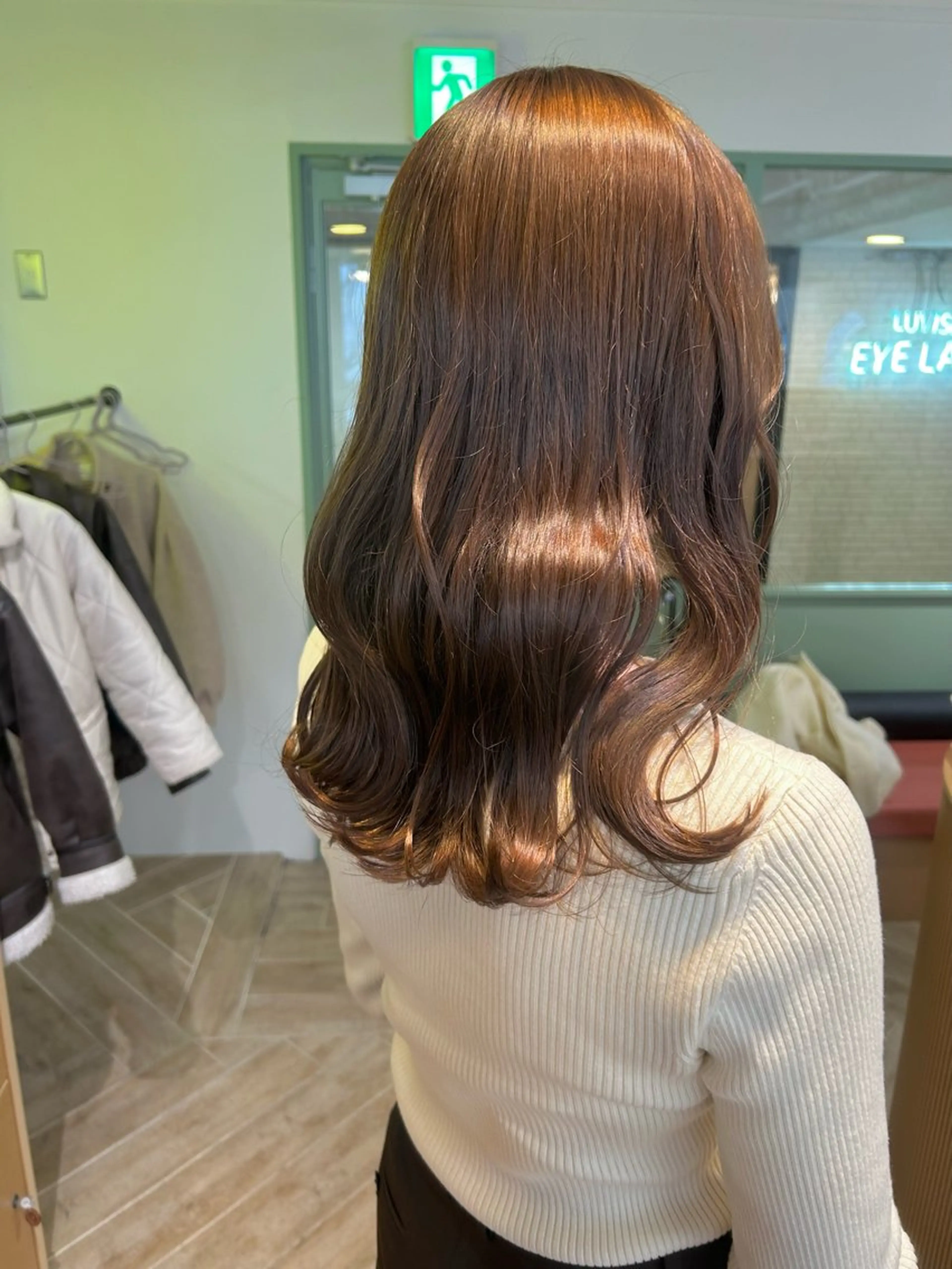 カラー ベージュカラー ブリーチ ブリーチなしカラー ヘアカラー ベージュ/ダブルカラ ー/新潟駅/青柳萌果のヘアスタイル