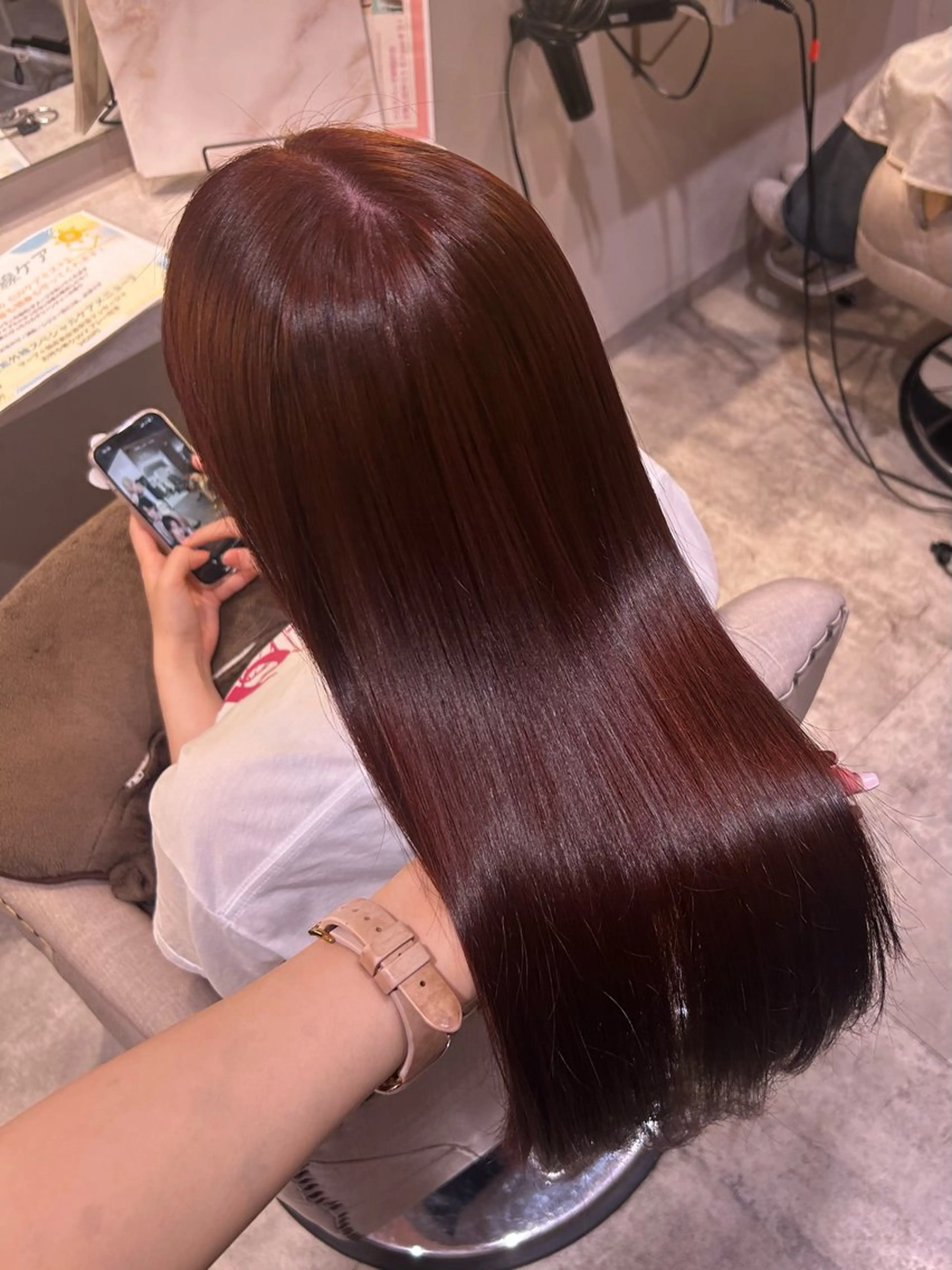 ロング カラー ヘアカラー 🤍ふんわりアイドル カラー🎀Rio🪽のヘアスタイル