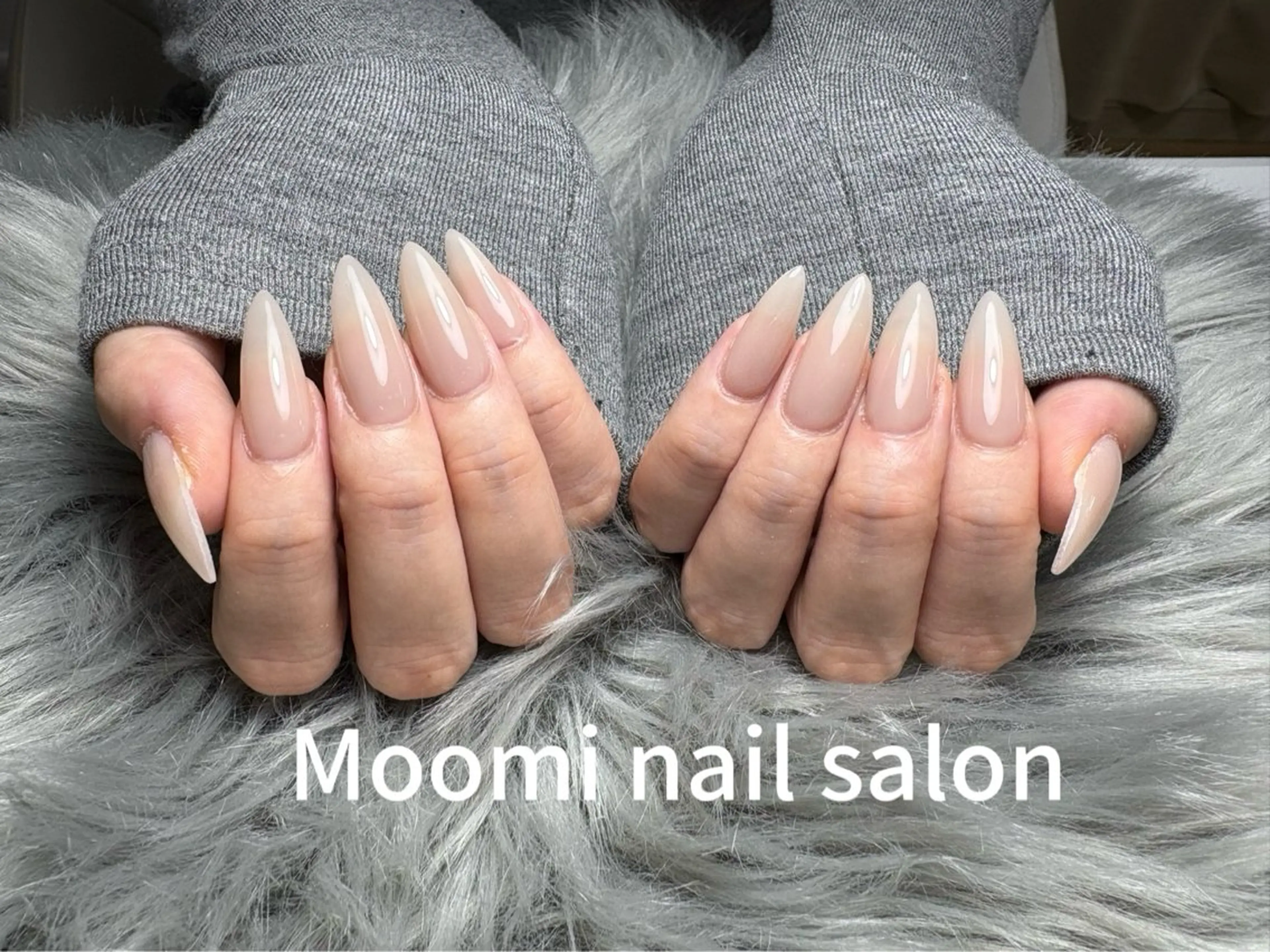 ロング ハンドネイル Moomi あずりのネイルデザイン