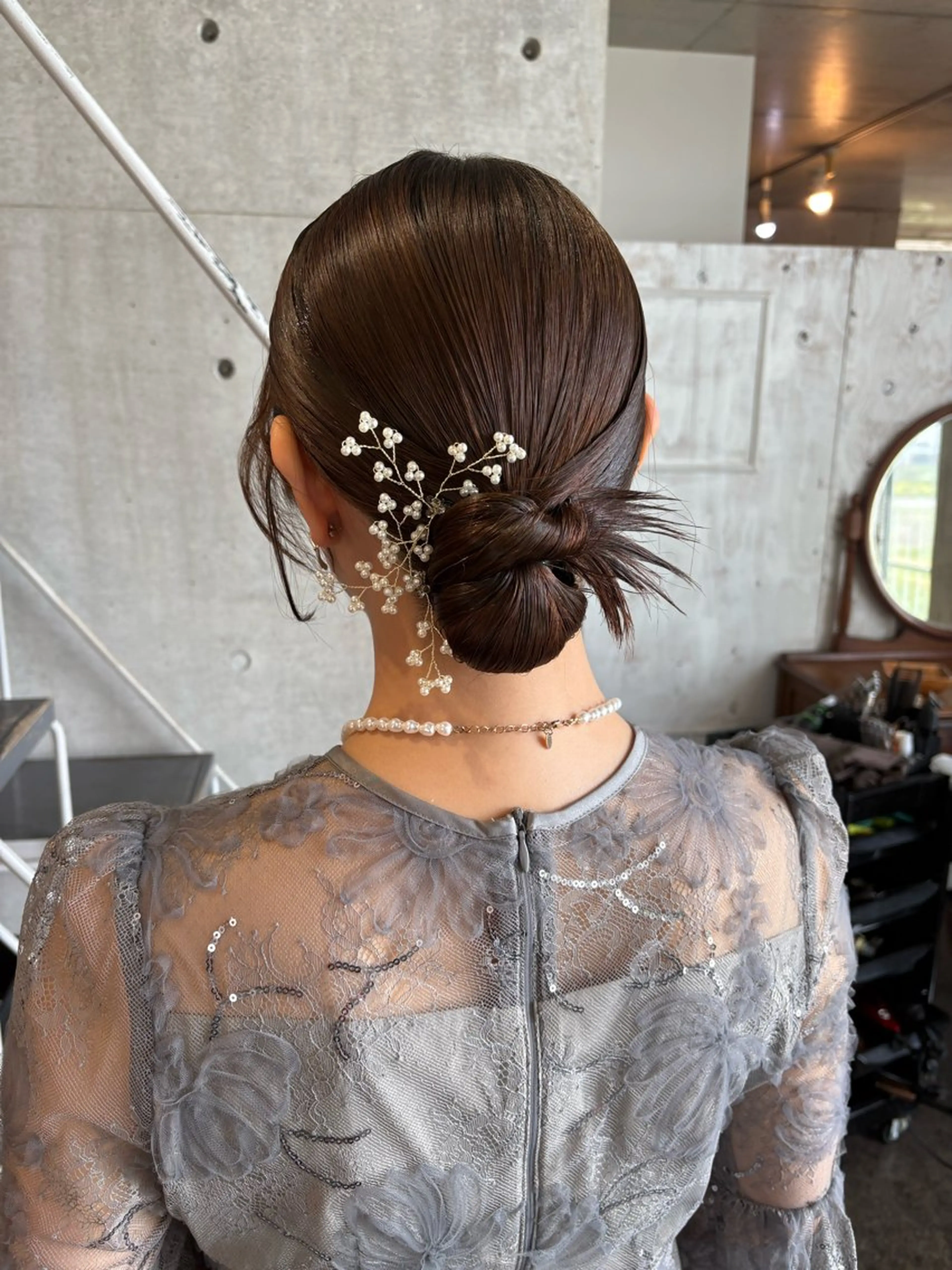 ミディアム ヘアセット モリモト サナのヘアスタイル