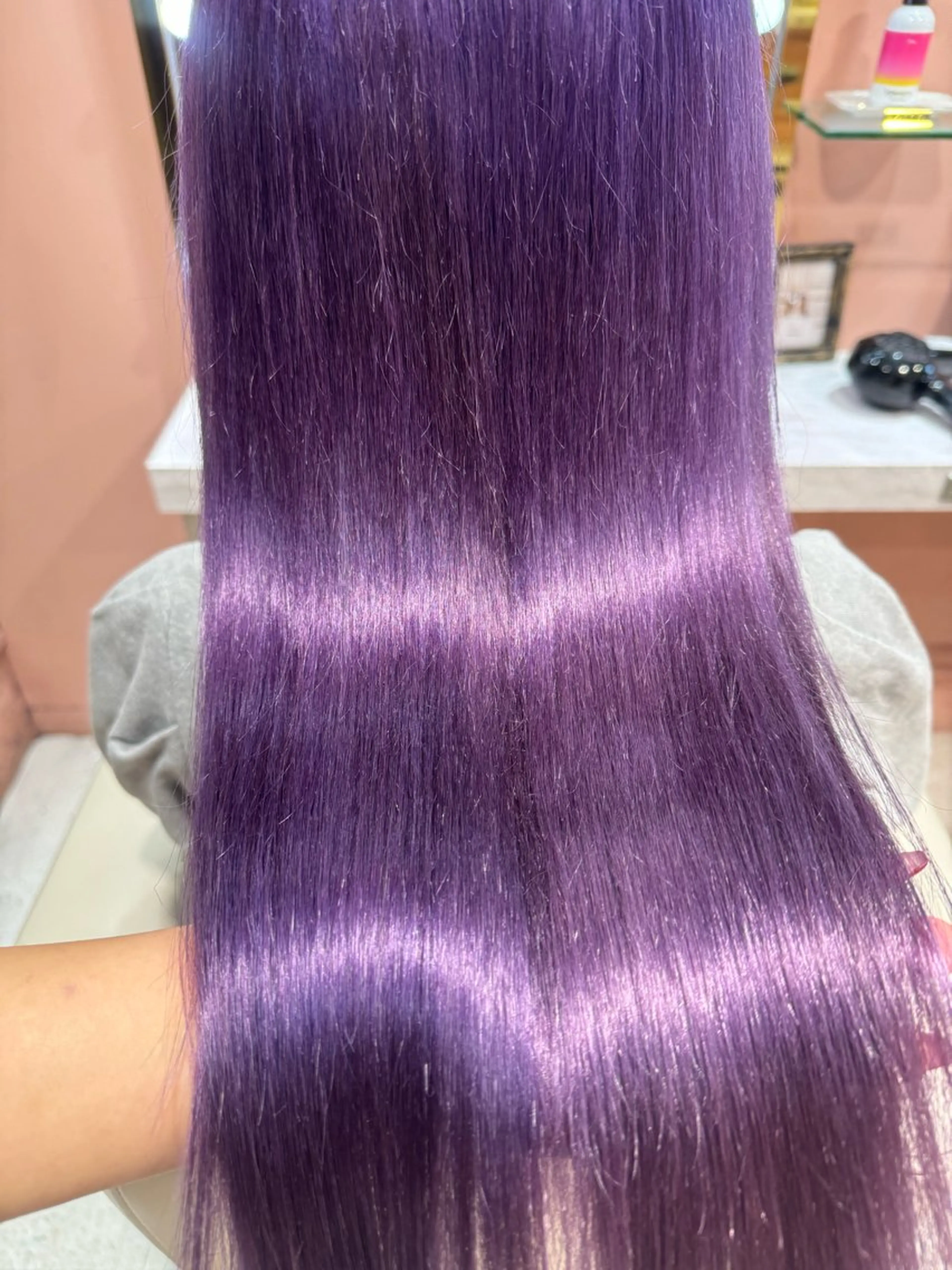 ロング カラー パープルカラー Cherie所属・Chérie Honokaのヘアスタイル