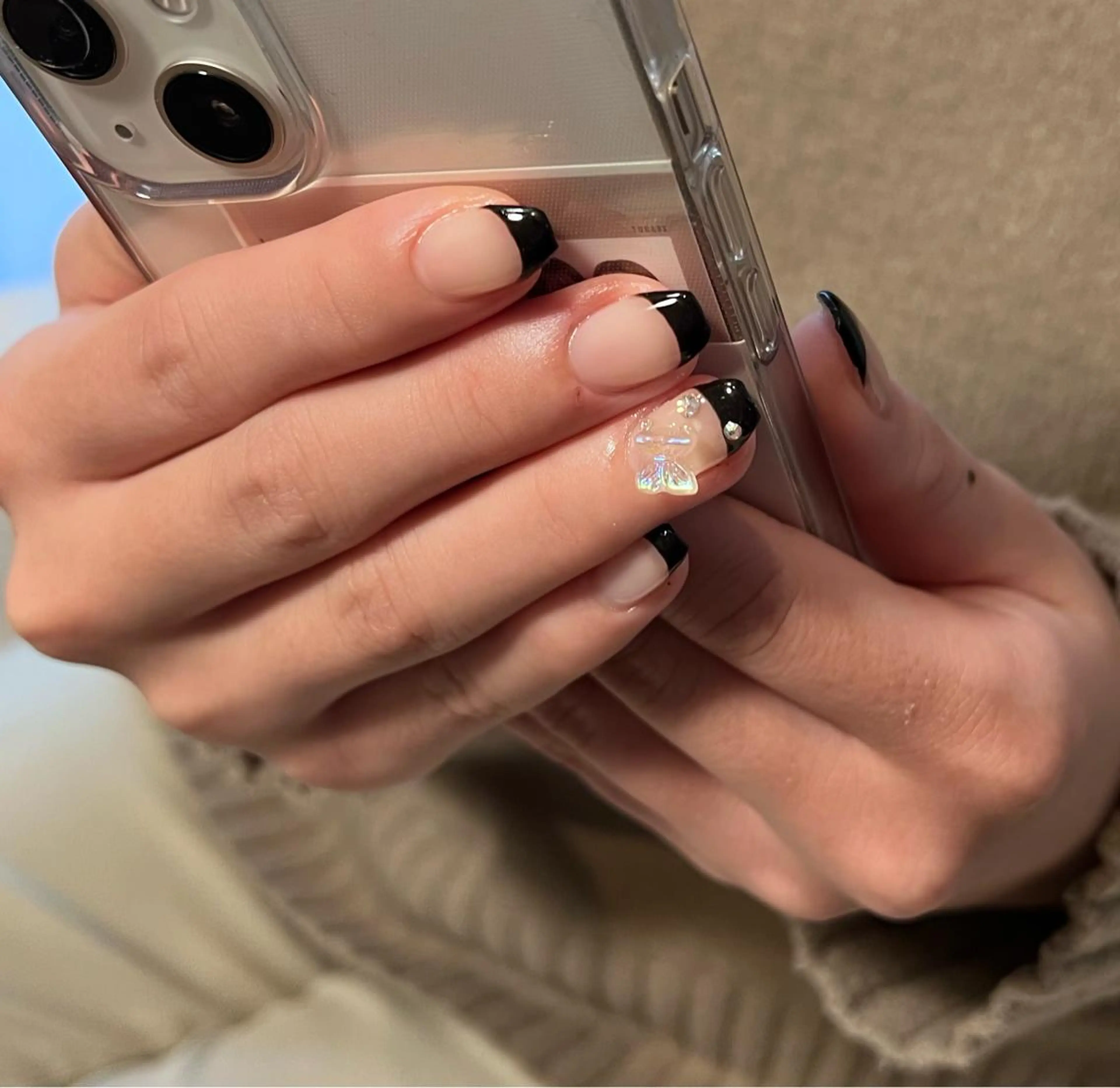 ネイル アートネイル フレンチネイル charmant nailのネイルデザイン