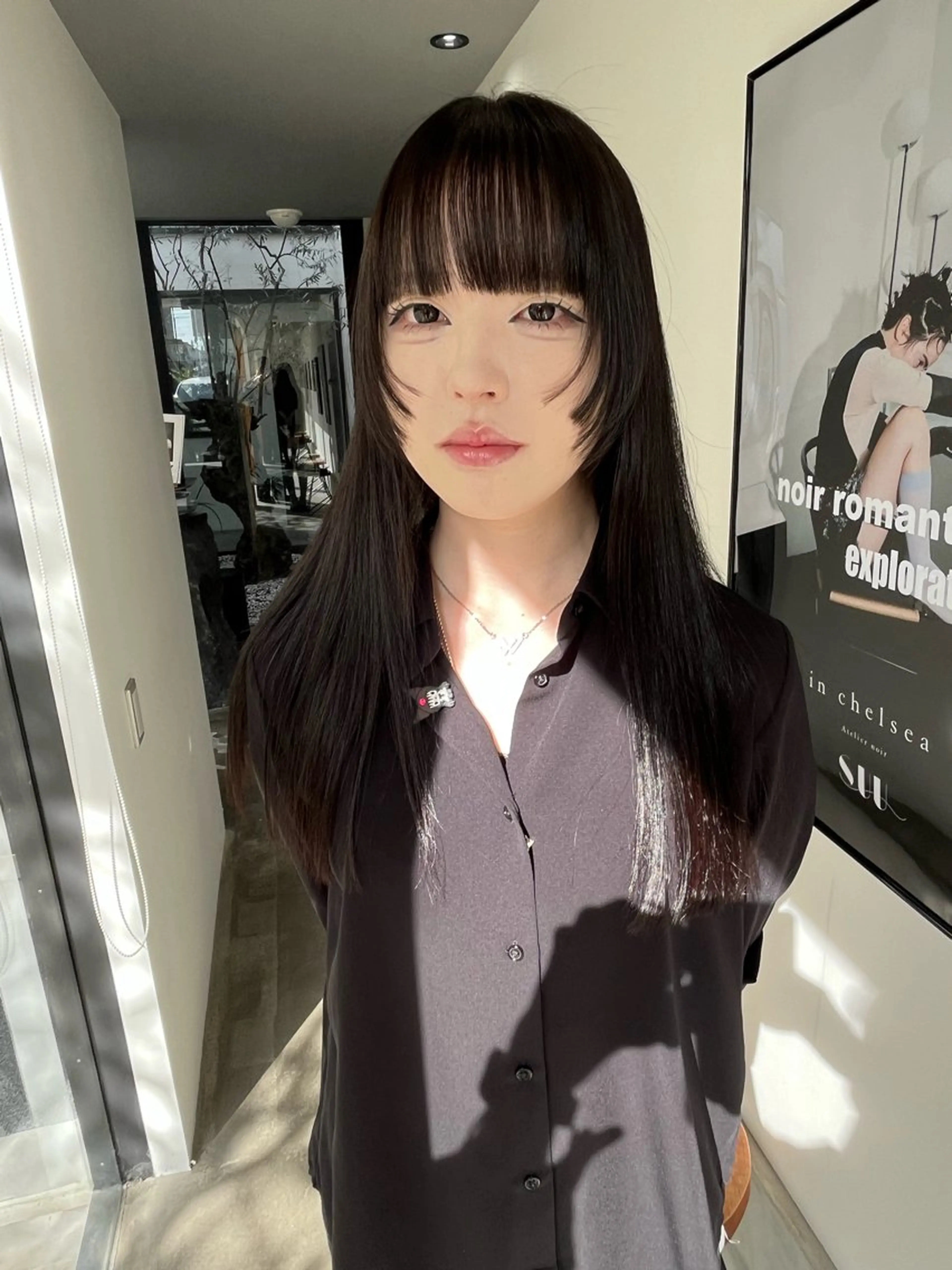 ロング デザインカット 縮毛矯正 トリートメント heir studio Baretta所属・山本 銀次郎のヘアスタイル