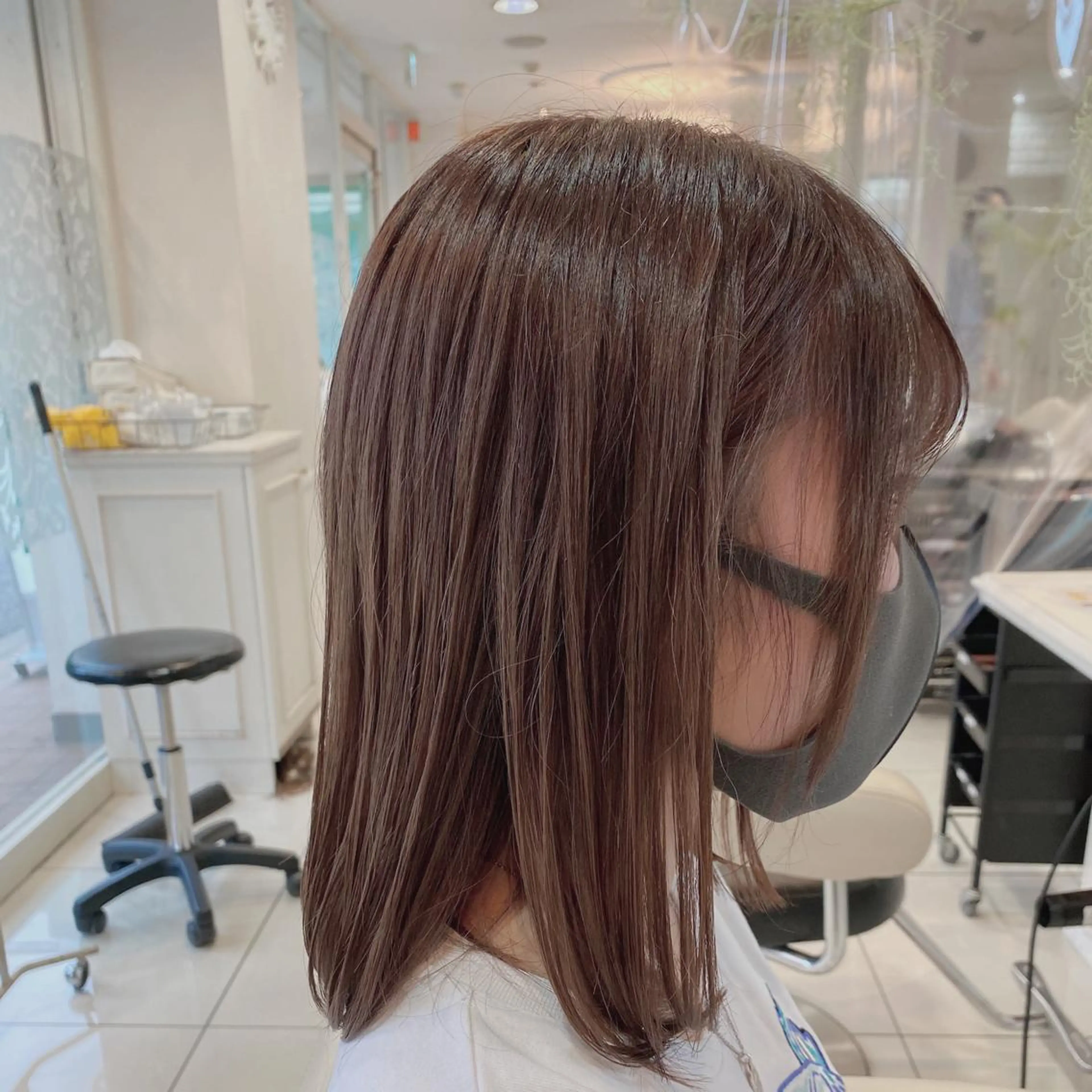 ミディアム カラー ボブ ☘️タナアミ ディレクター☘️のヘアスタイル