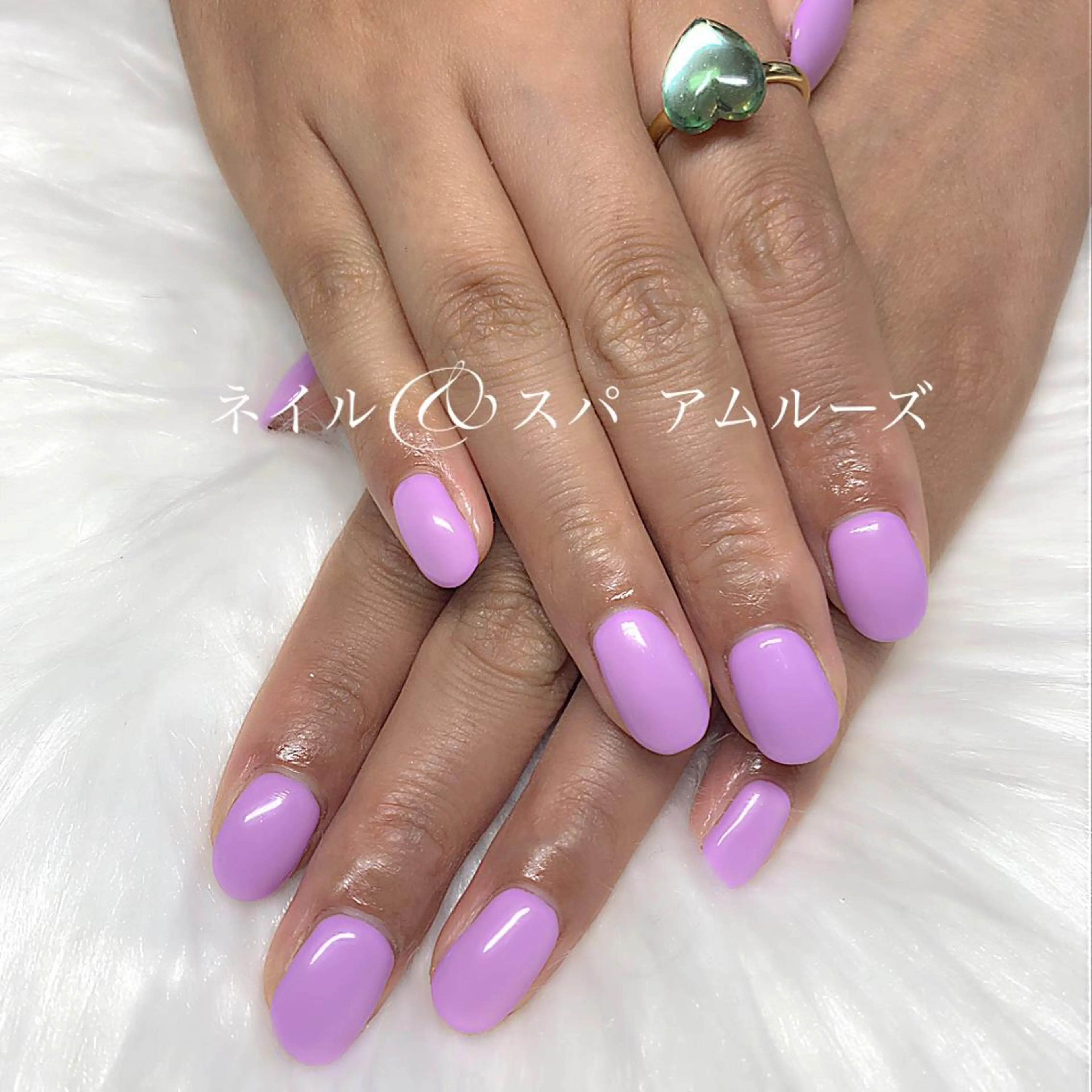 ネイル オフィスネイル ワンカラーネイル シンプルネイル Amoureuse KARENのネイルデザイン