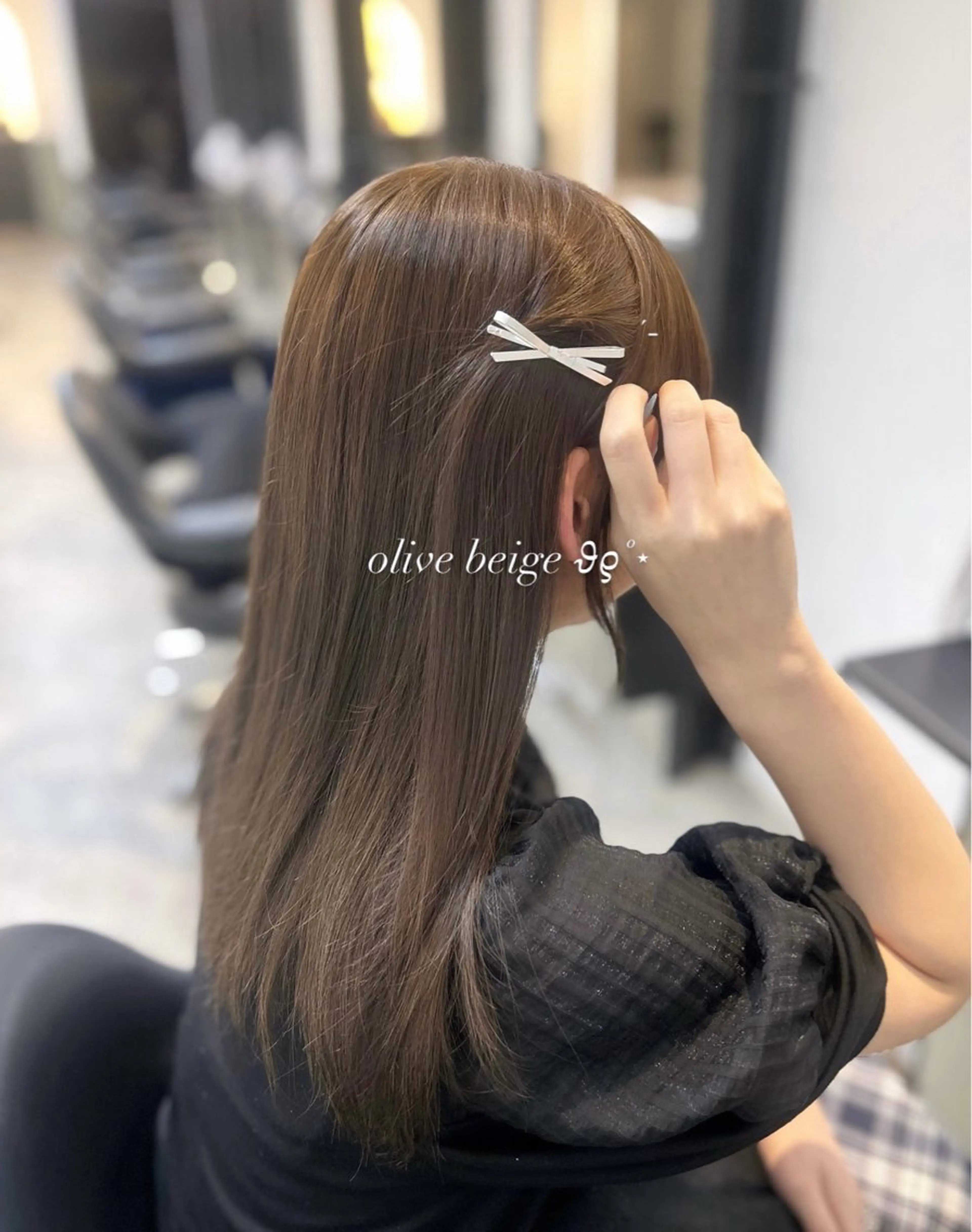 カラー ヘアカラー 透明感カラー୨୧ 松山理桜🩰˖ ࣪⊹のヘアスタイル
