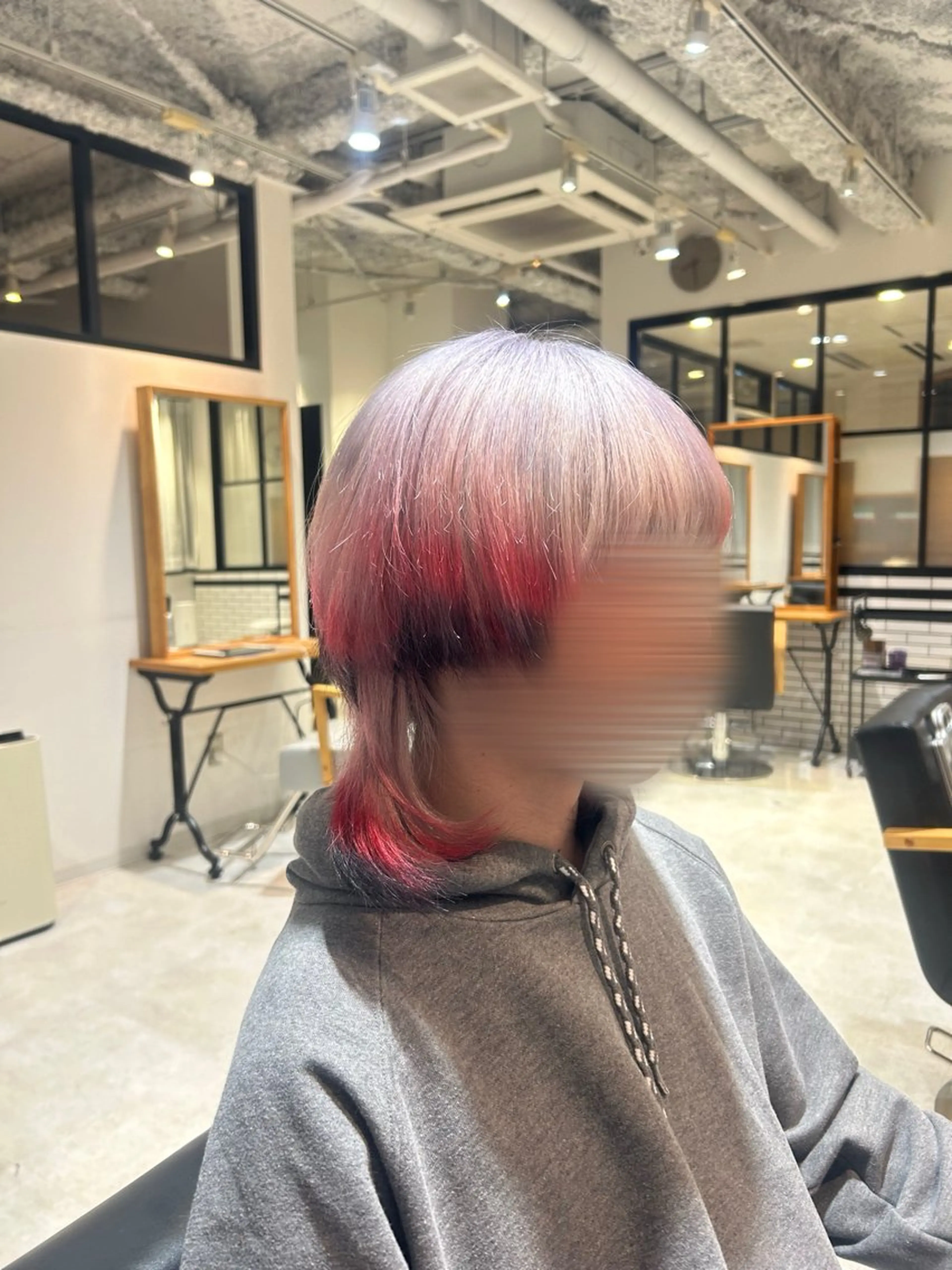セミロング カラー メンズ ヘアカラー HAIR SALON fuugaせんげん台店所属・ブリーチ特化 shouのヘアスタイル