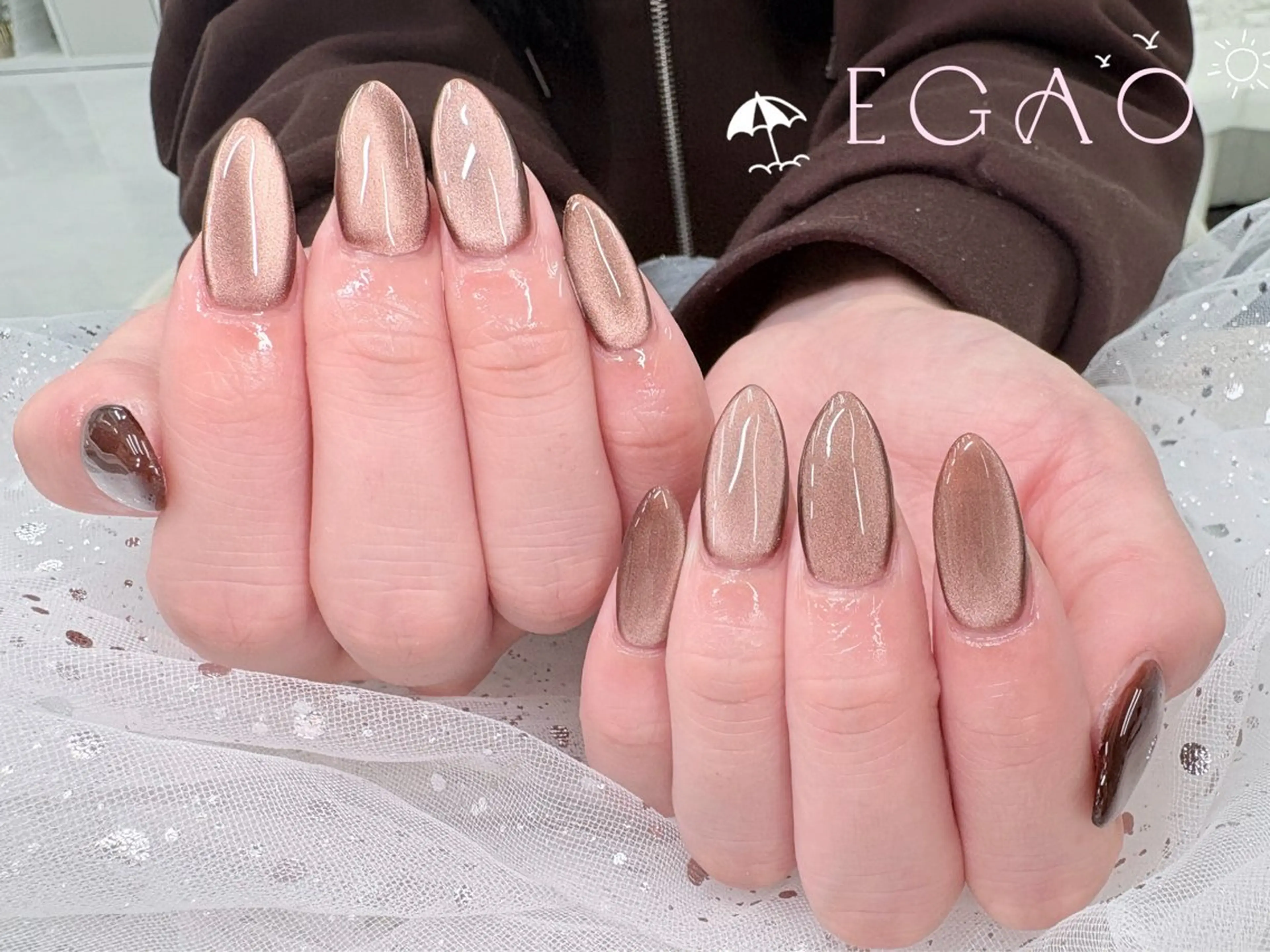 ネイル アートネイル フットネイル フレンチネイル ジェルネイル グラデーション ハンドネイル Egao Nail Salonのネイルデザイン