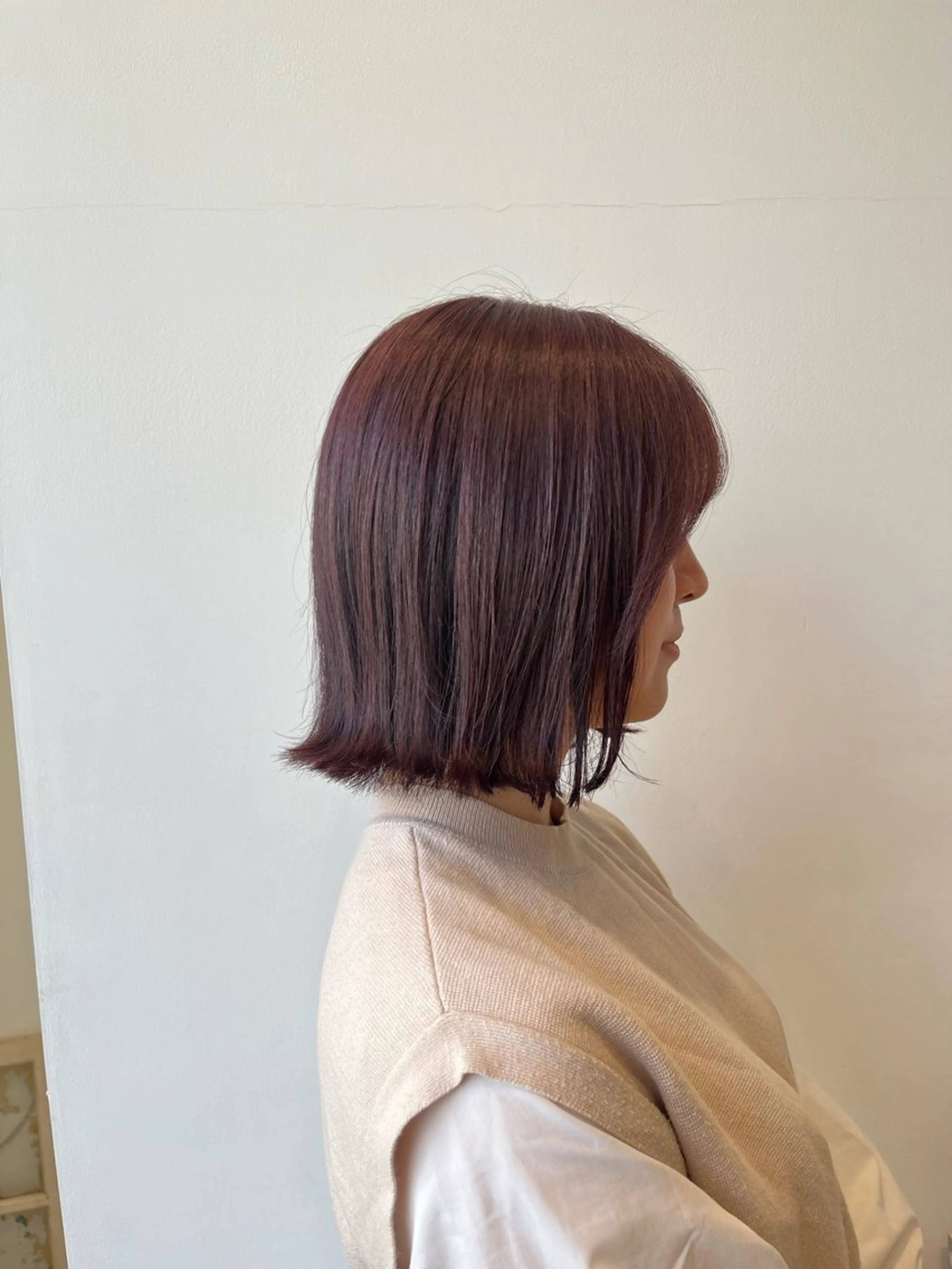 ショート ボブ 暖色カラー/似合わせ カット/名古屋/辻のヘアスタイル