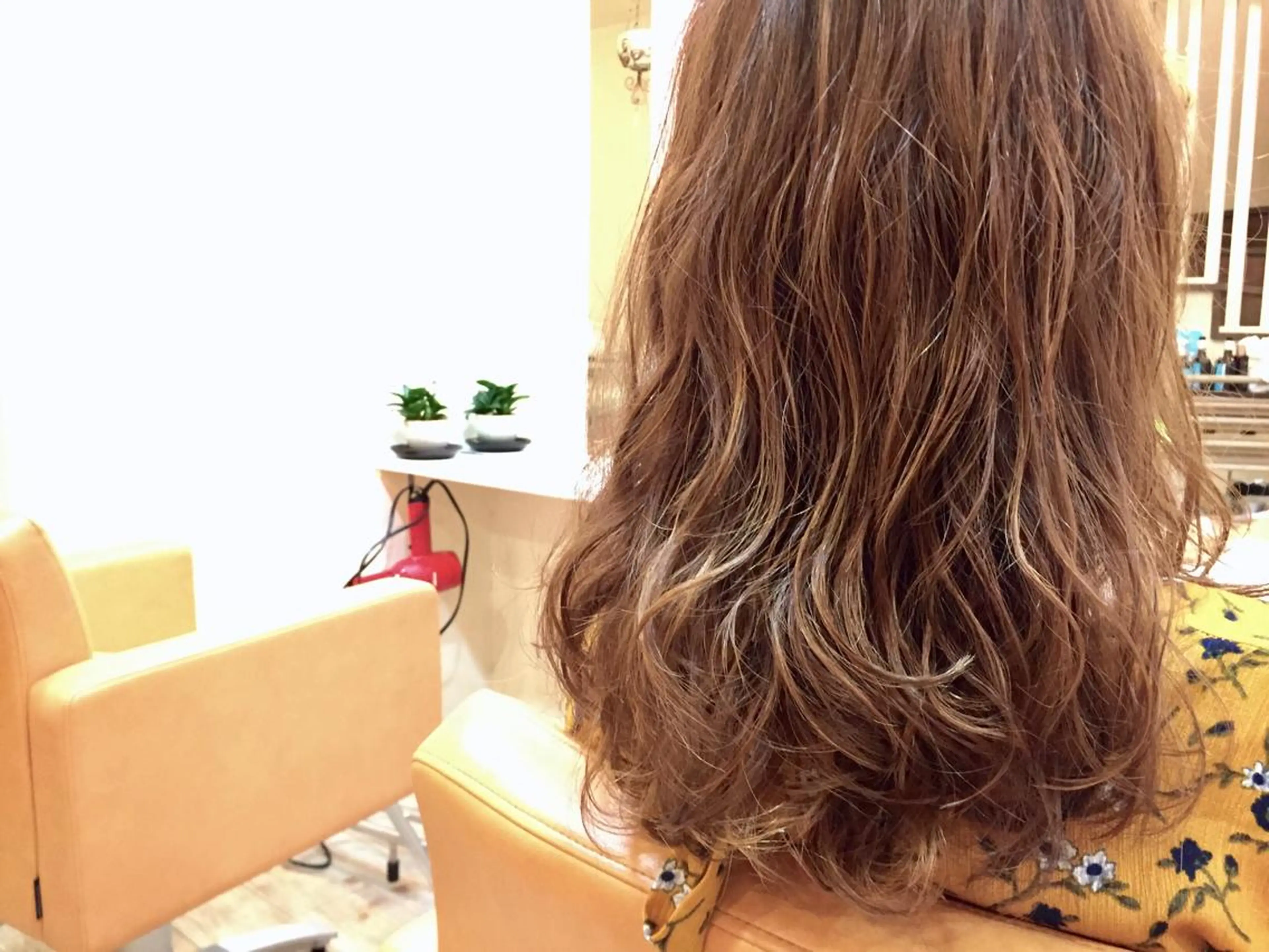 セミロング パーマ セミロングパーマ Lond enikaのヘアスタイル