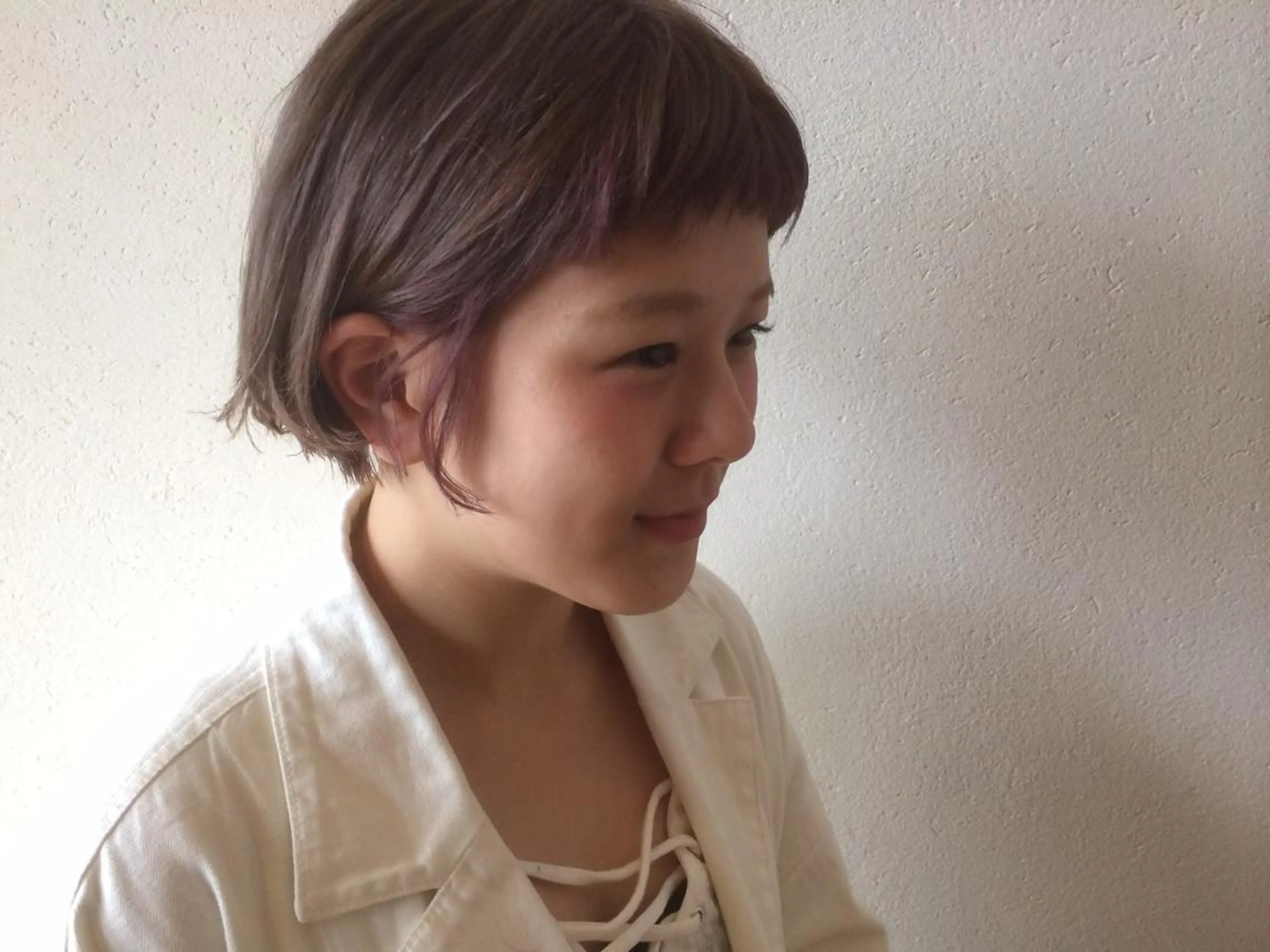 ショート カラー ブリーチ ピンクカラー ボブ milk所属・キノシタ マユのヘアスタイル