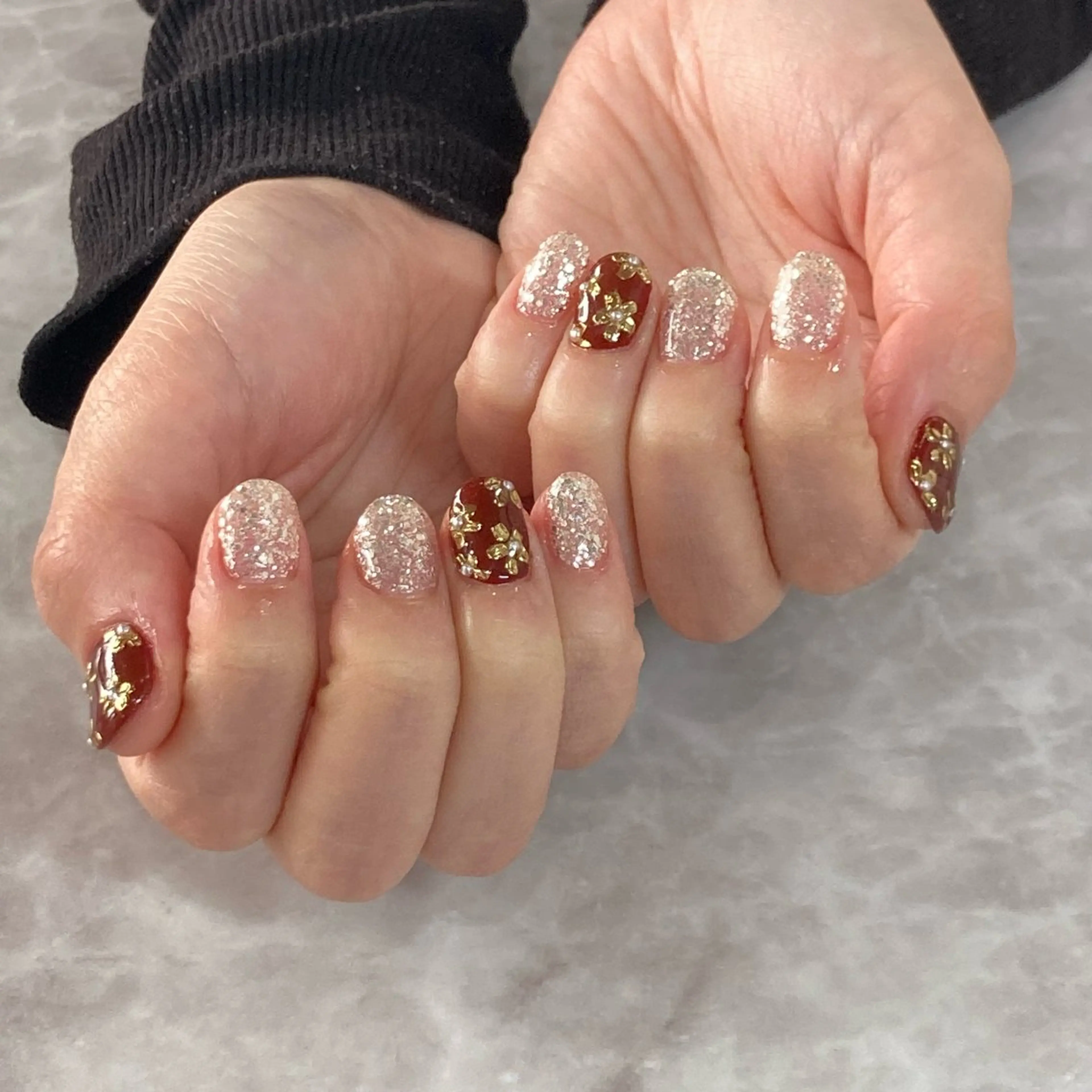 ネイル ラメ(グリッター) ハンドネイル nail salon　share所属・Share wakanaのネイルデザイン