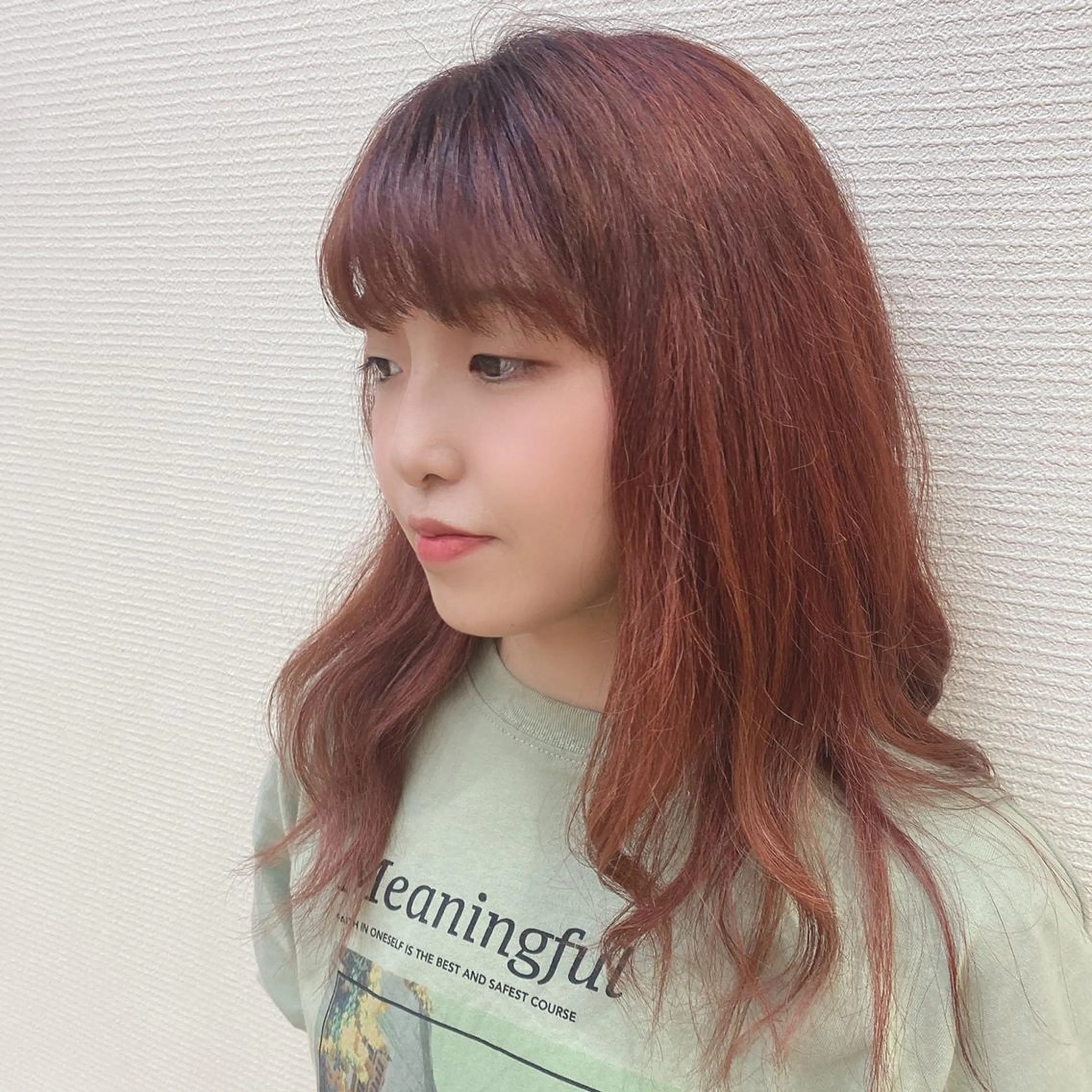 カラー 大久保 玲菜のヘアスタイル