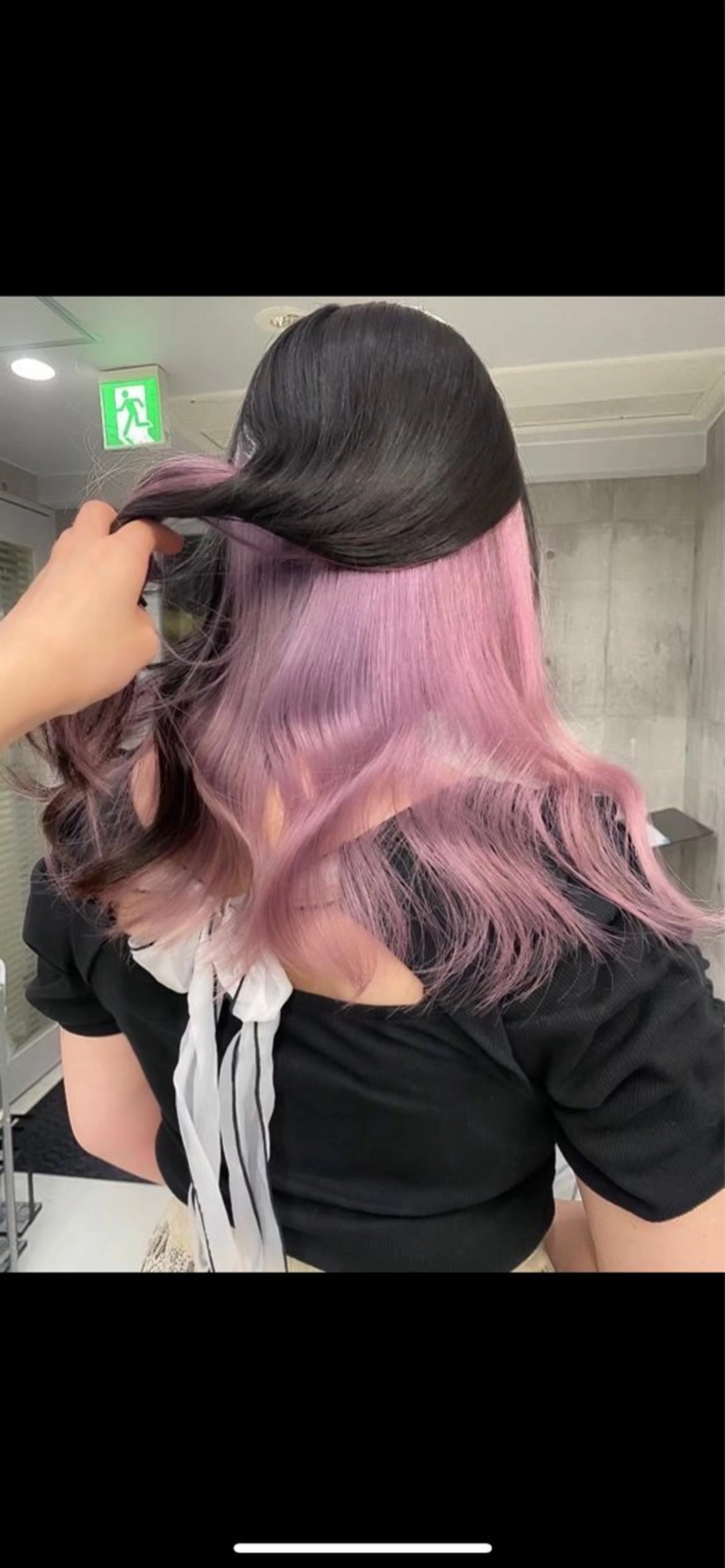 カラー 栄🎡ピンクカラー 💕SAKURA💕のヘアスタイル