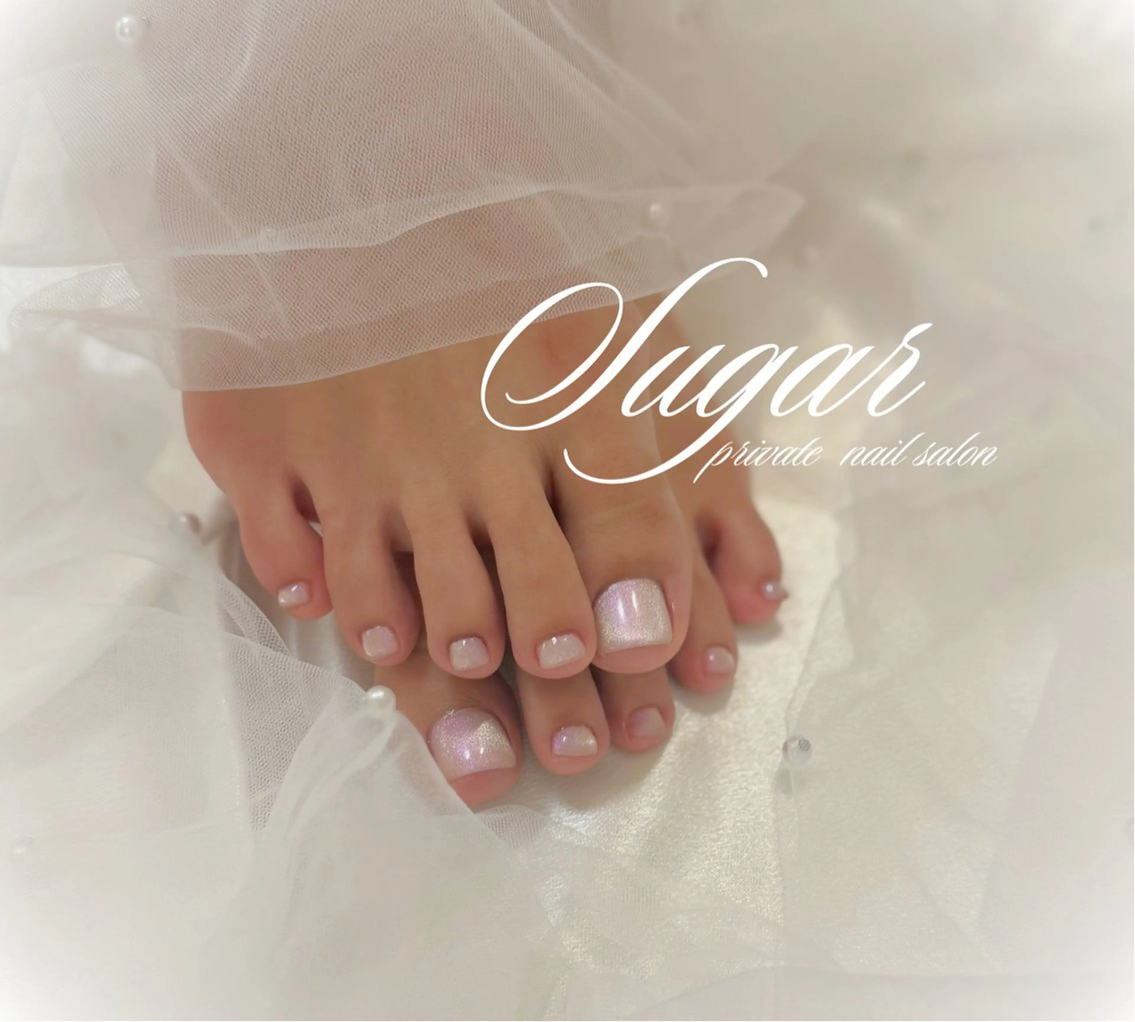 ネイル マグネットネイル フットネイル Nail salon Sugarのネイルデザイン
