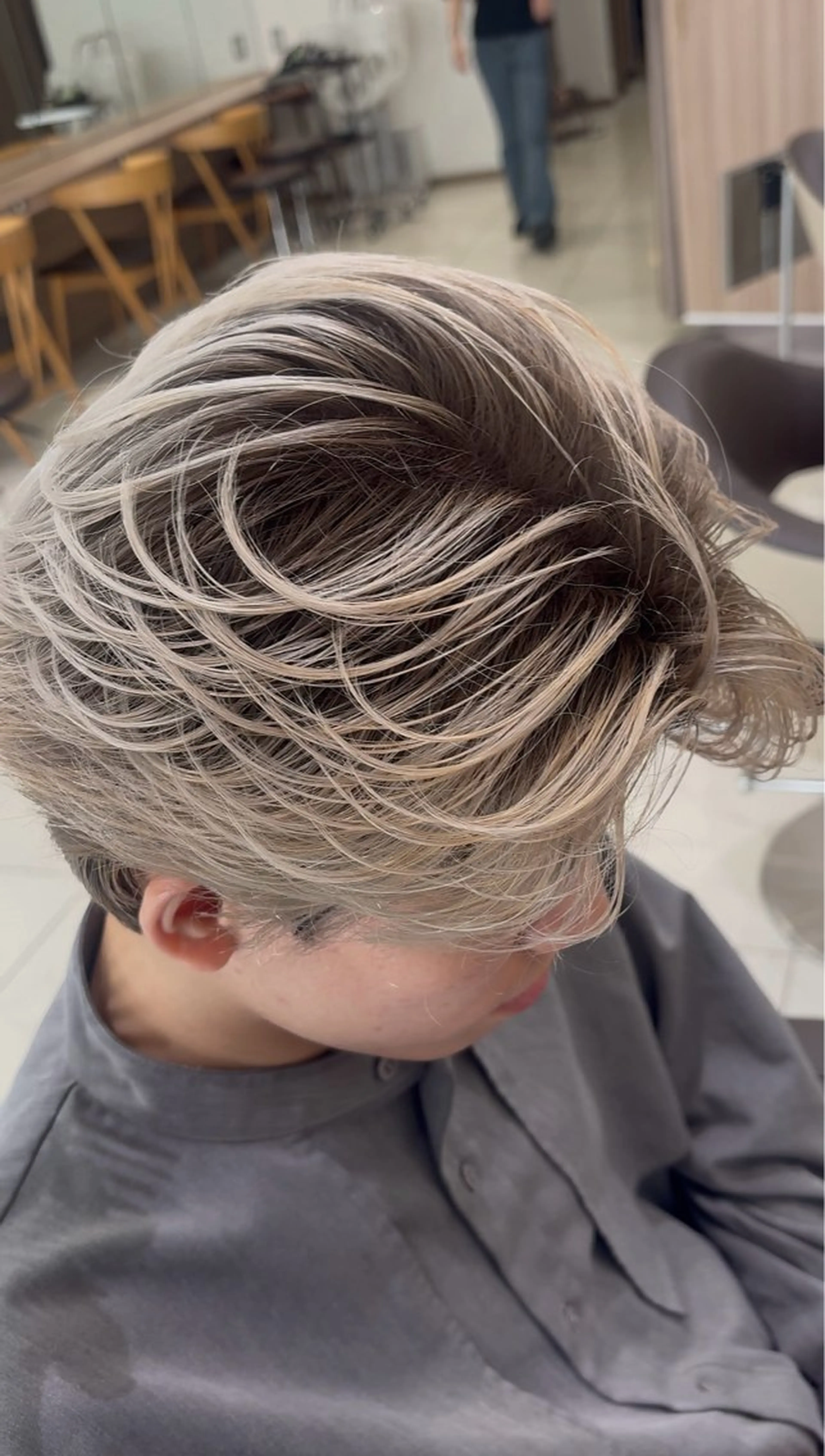 カラー メンズ メンズバレイヤージュ バレイヤージュ カット ヘアカラー トリートメント メンズバレイヤージュ /寺内紳悟のヘアスタイル