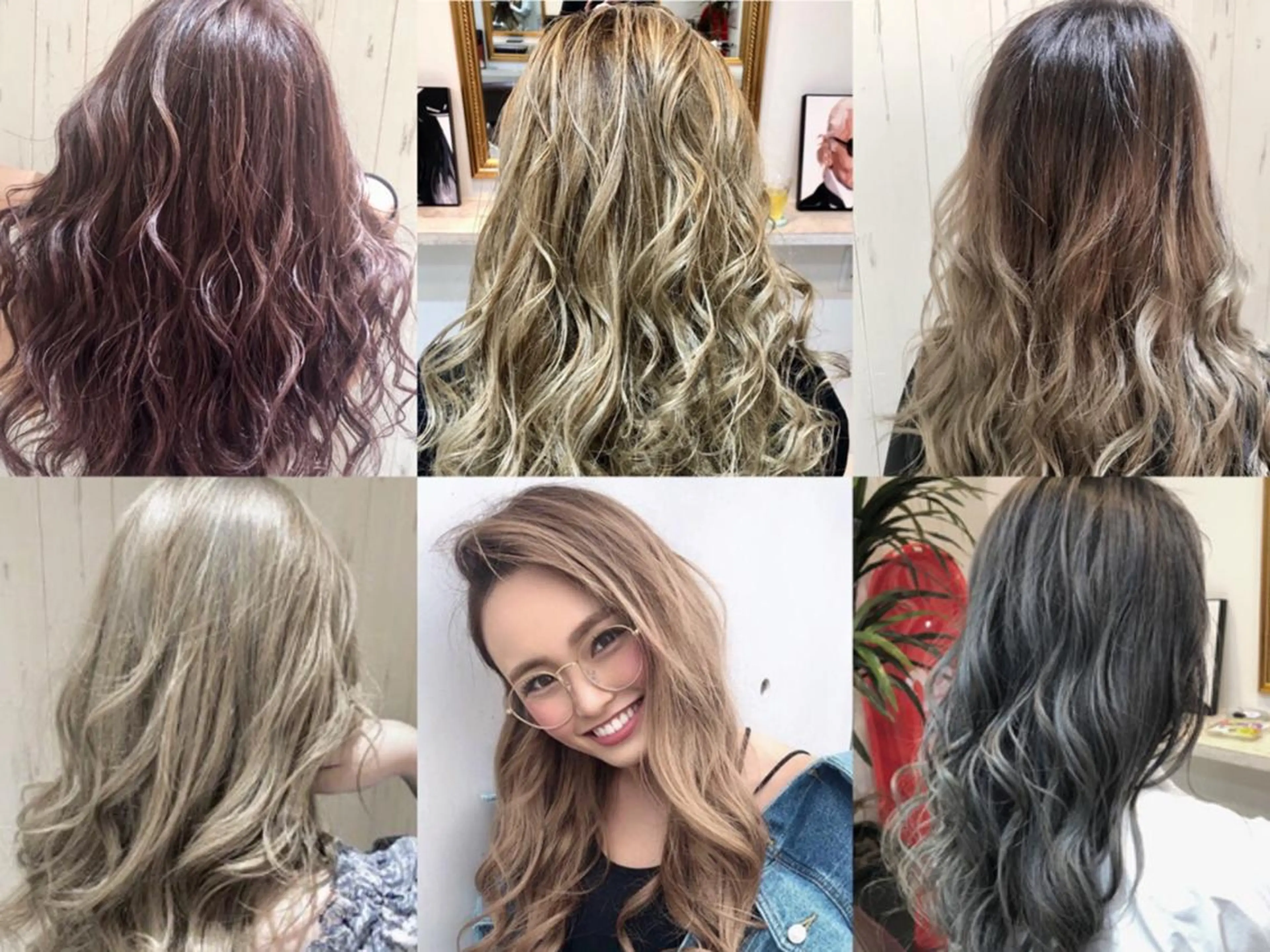 セミロング カラー レミーエクステ大阪 Device梅田のヘアスタイル