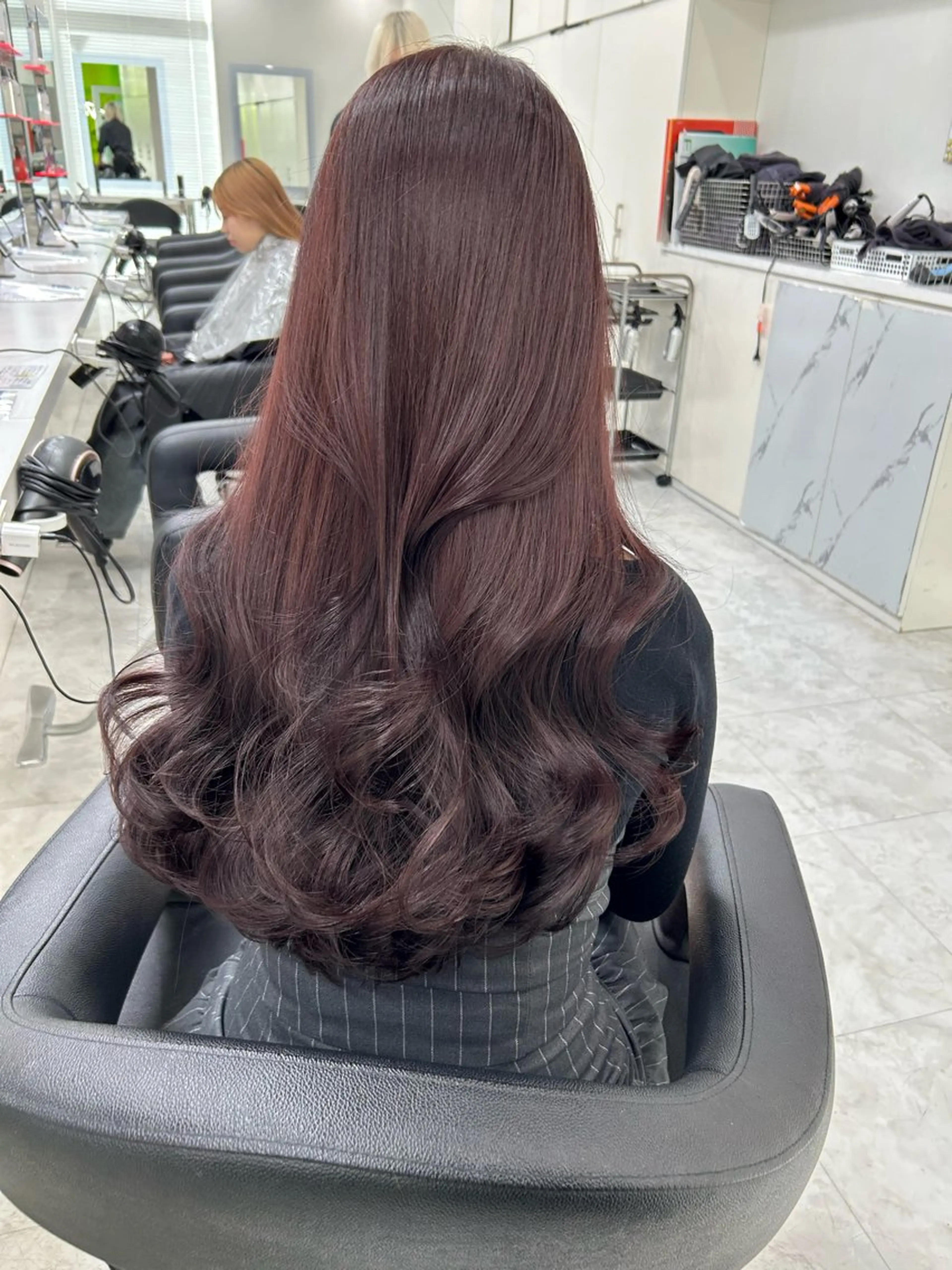 ロング カラー ヘアアレンジ 盛れる暖色カラー sayaka🎀のヘアスタイル